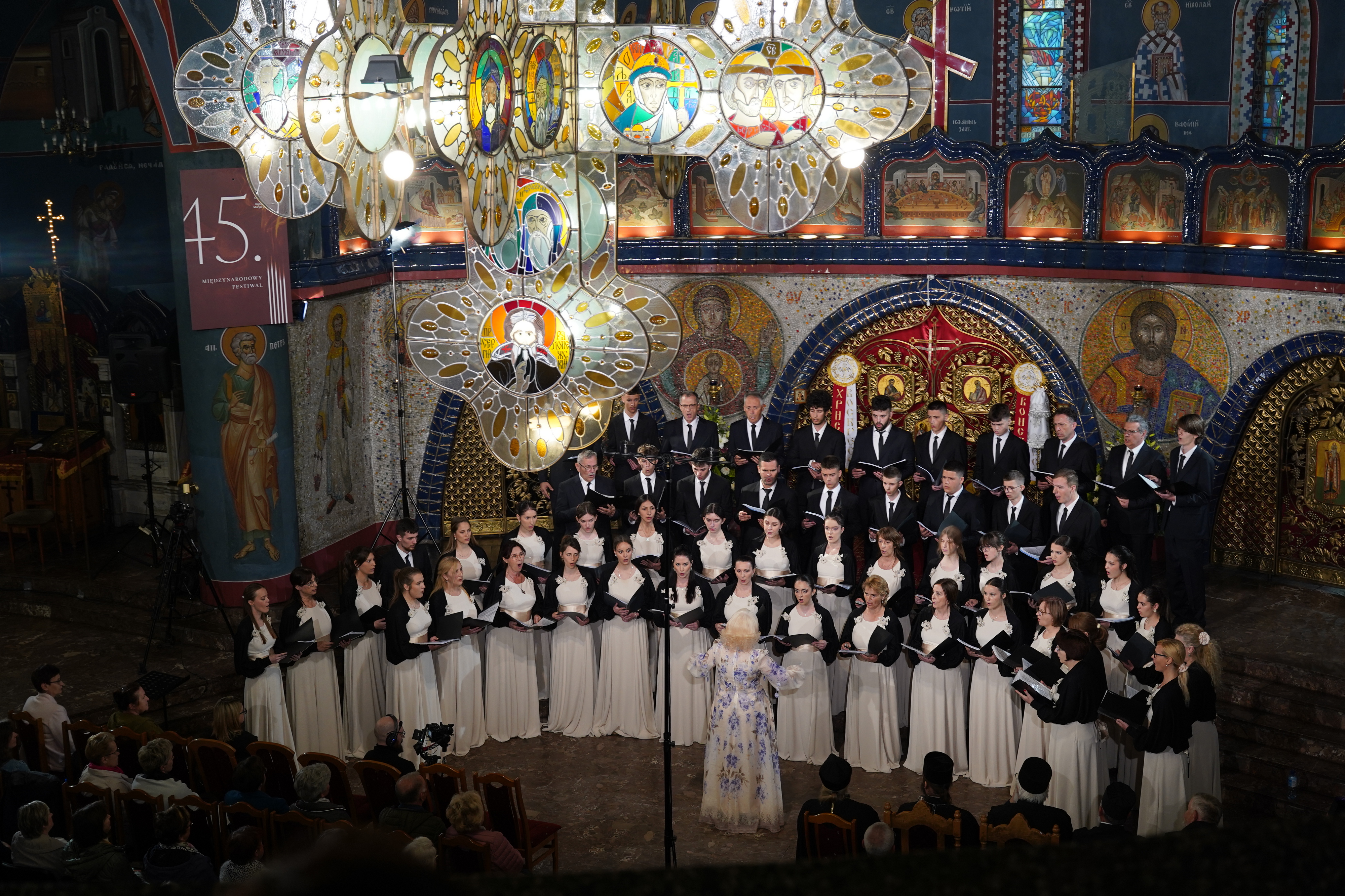 St. Mark Choir of Ressurection Cathedral in Podgorica at 45. Hajnówka Church Music Festival 