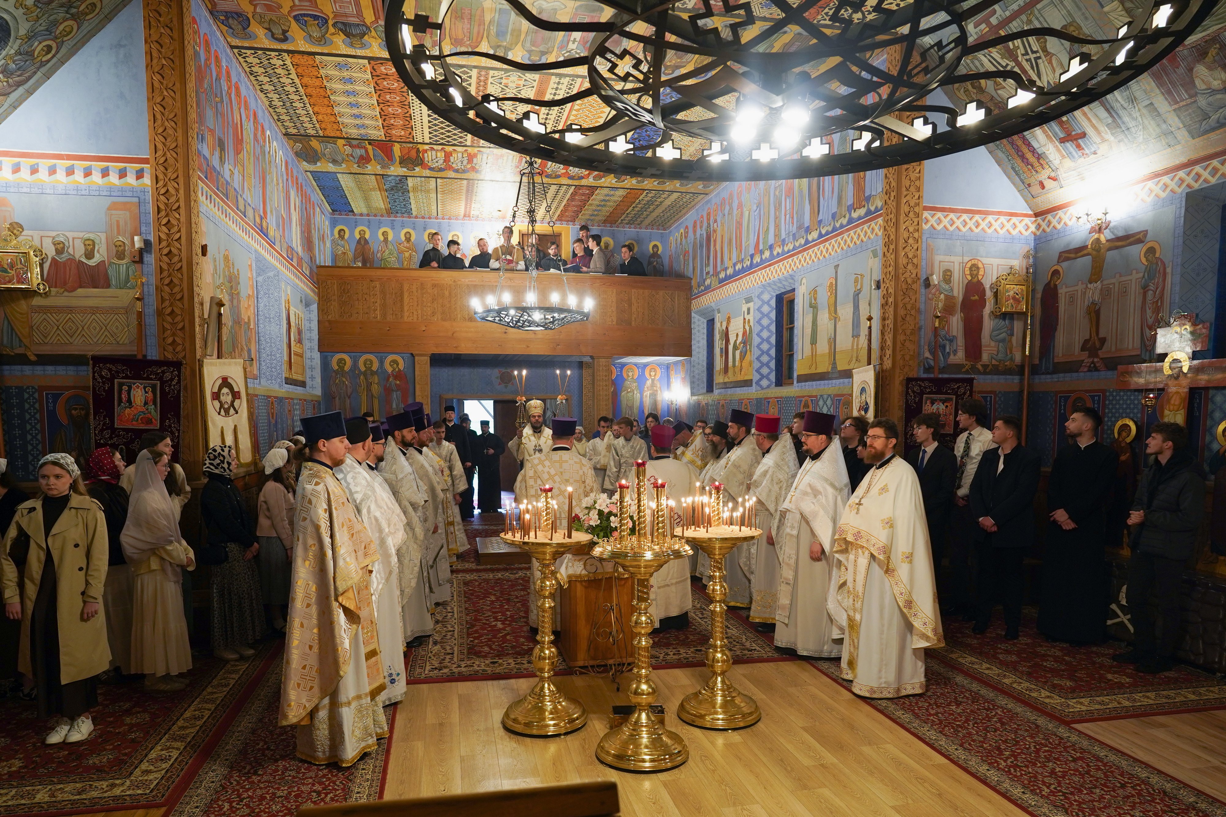 The Divine Liturgy in Transfiguration church at Holy Mountain of Grabarka
