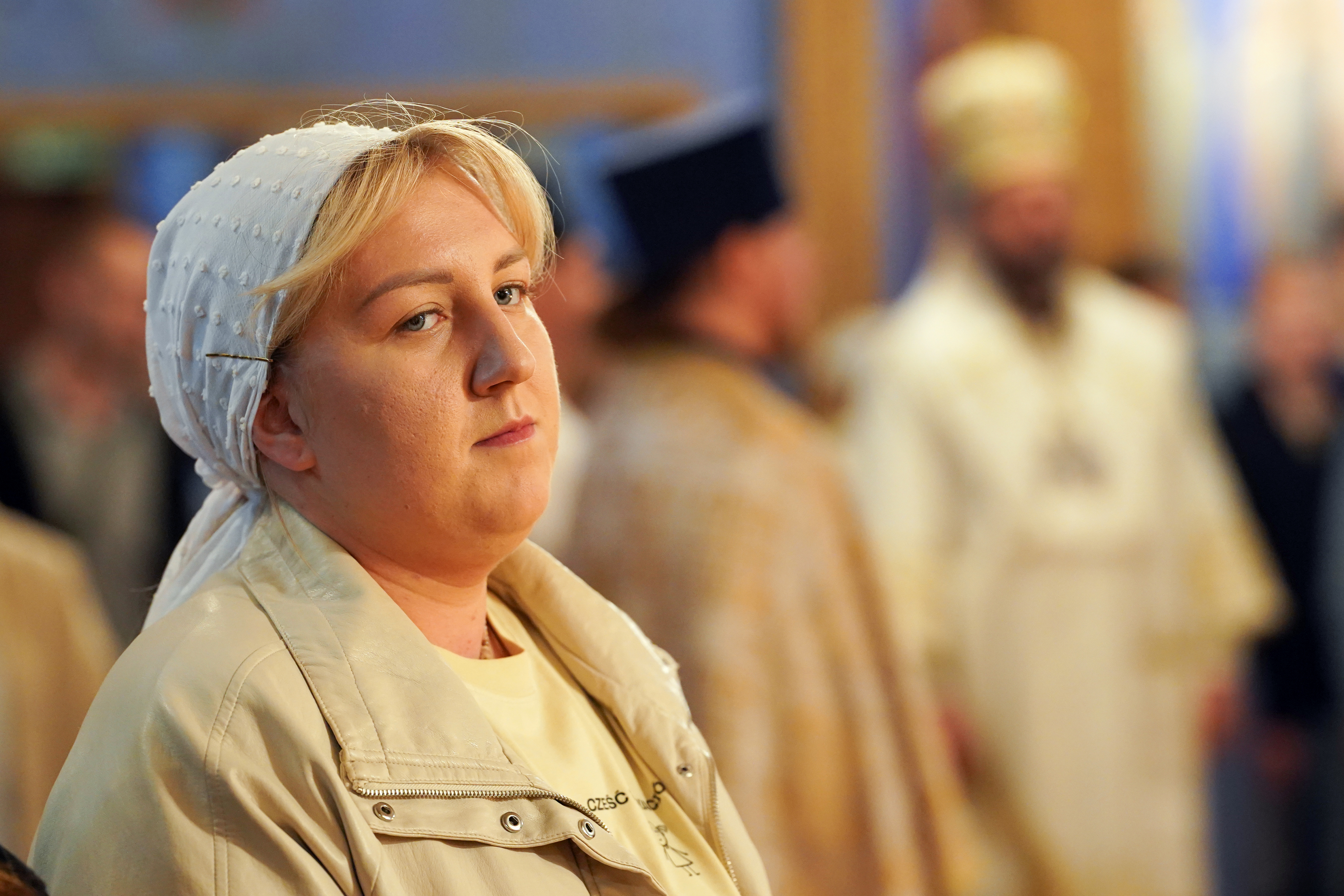 The Divine Liturgy in Transfiguration church at Holy Mountain of Grabarka