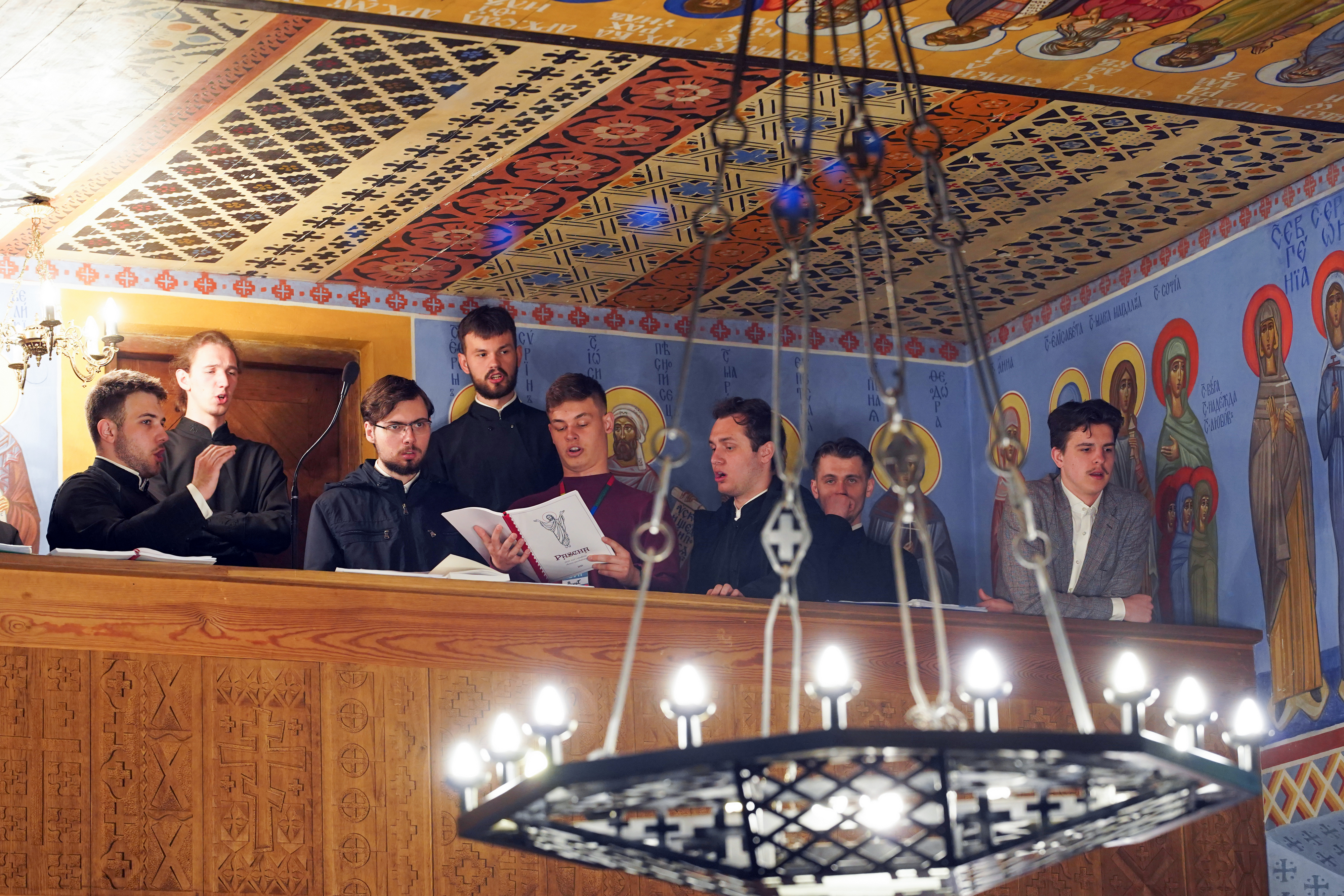 The Divine Liturgy in Transfiguration church at Holy Mountain of Grabarka