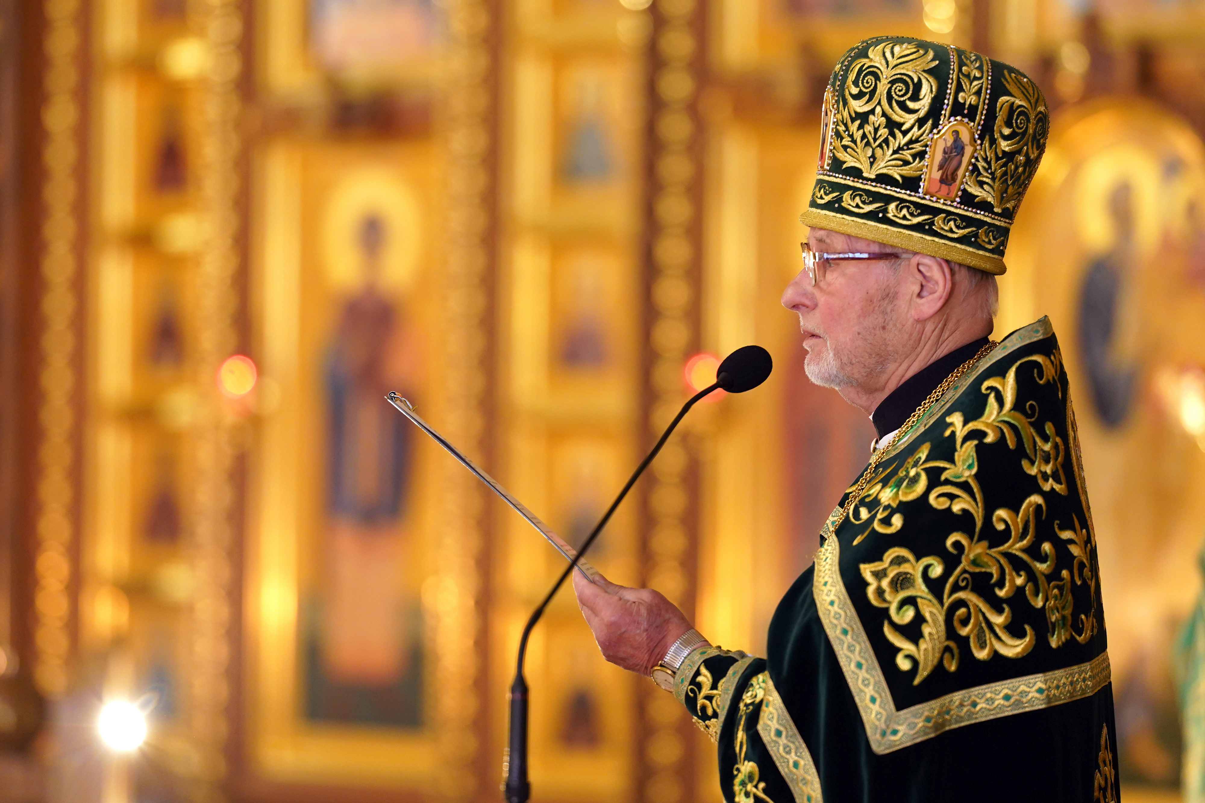 The Holy Spirit feast in the Holy Spirit Orthodox church in Białystok