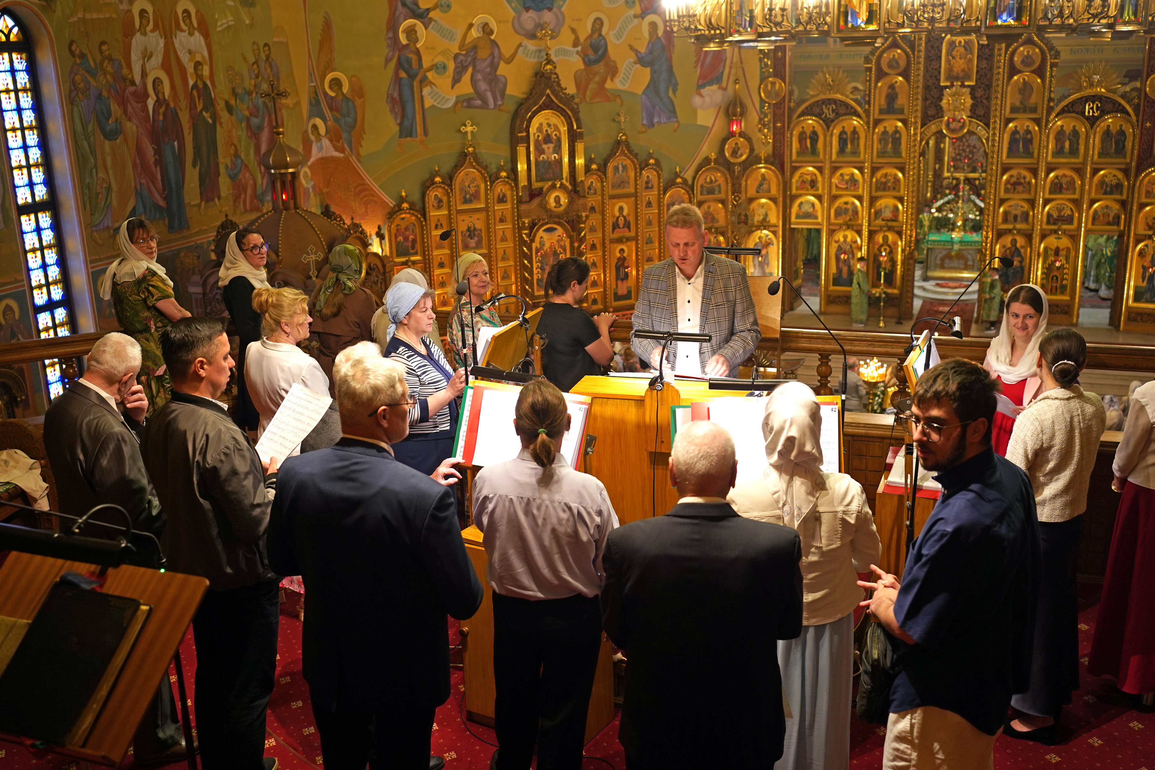 The Holy Spirit feast in the Holy Spirit Orthodox church in Białystok