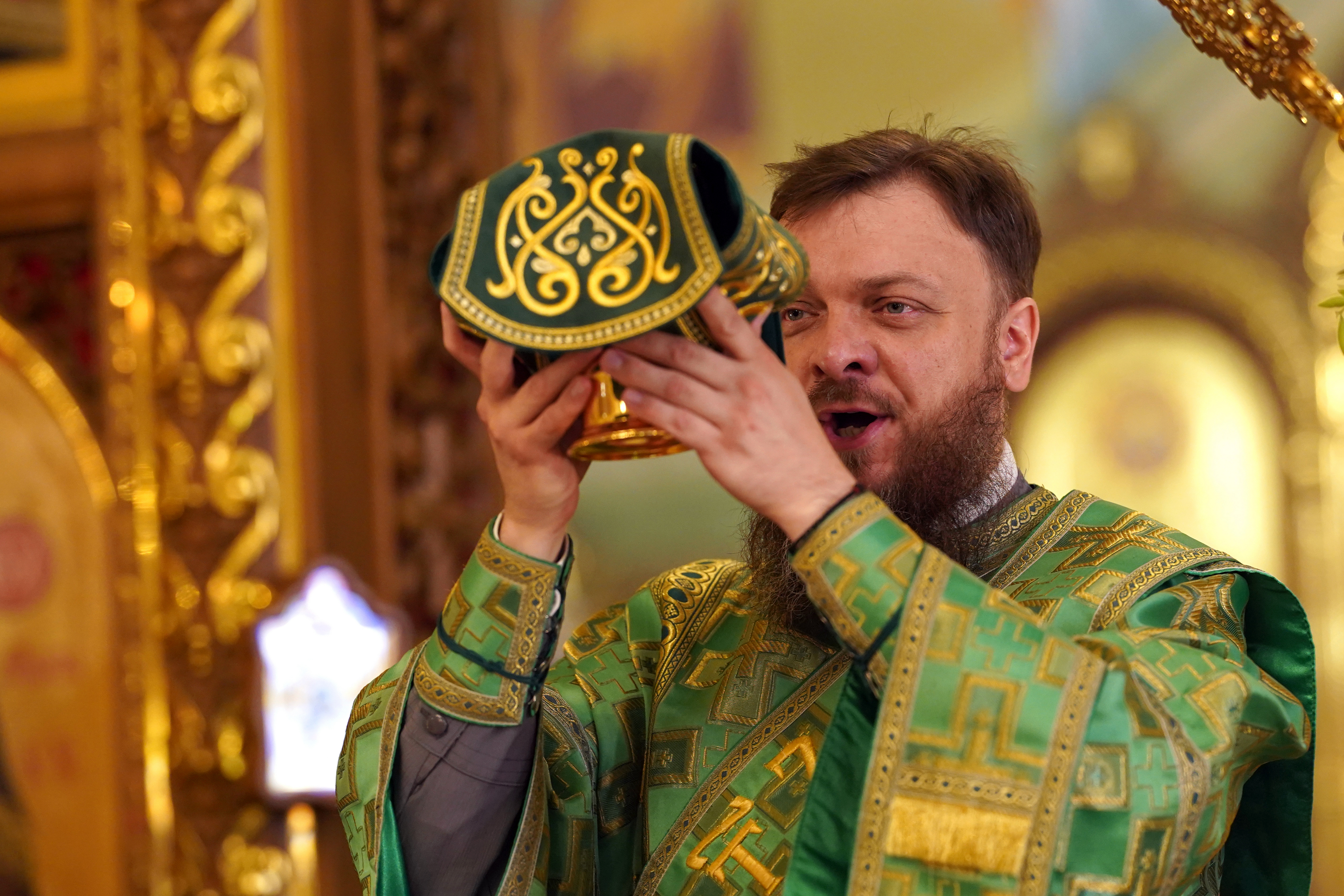 The Holy Spirit feast in the Holy Spirit Orthodox church in Białystok
