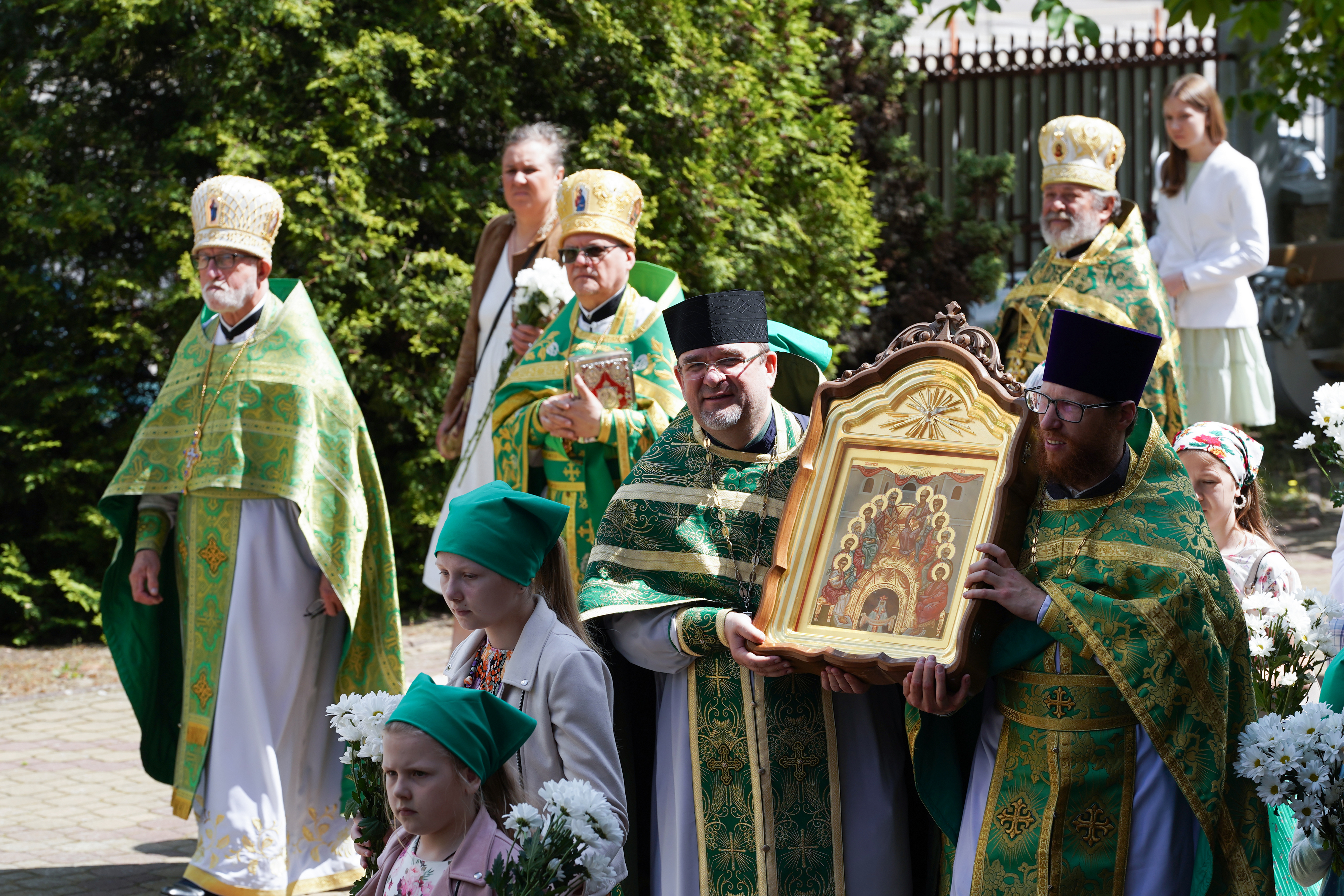 The Holy Spirit feast in the Holy Spirit Orthodox church in Białystok