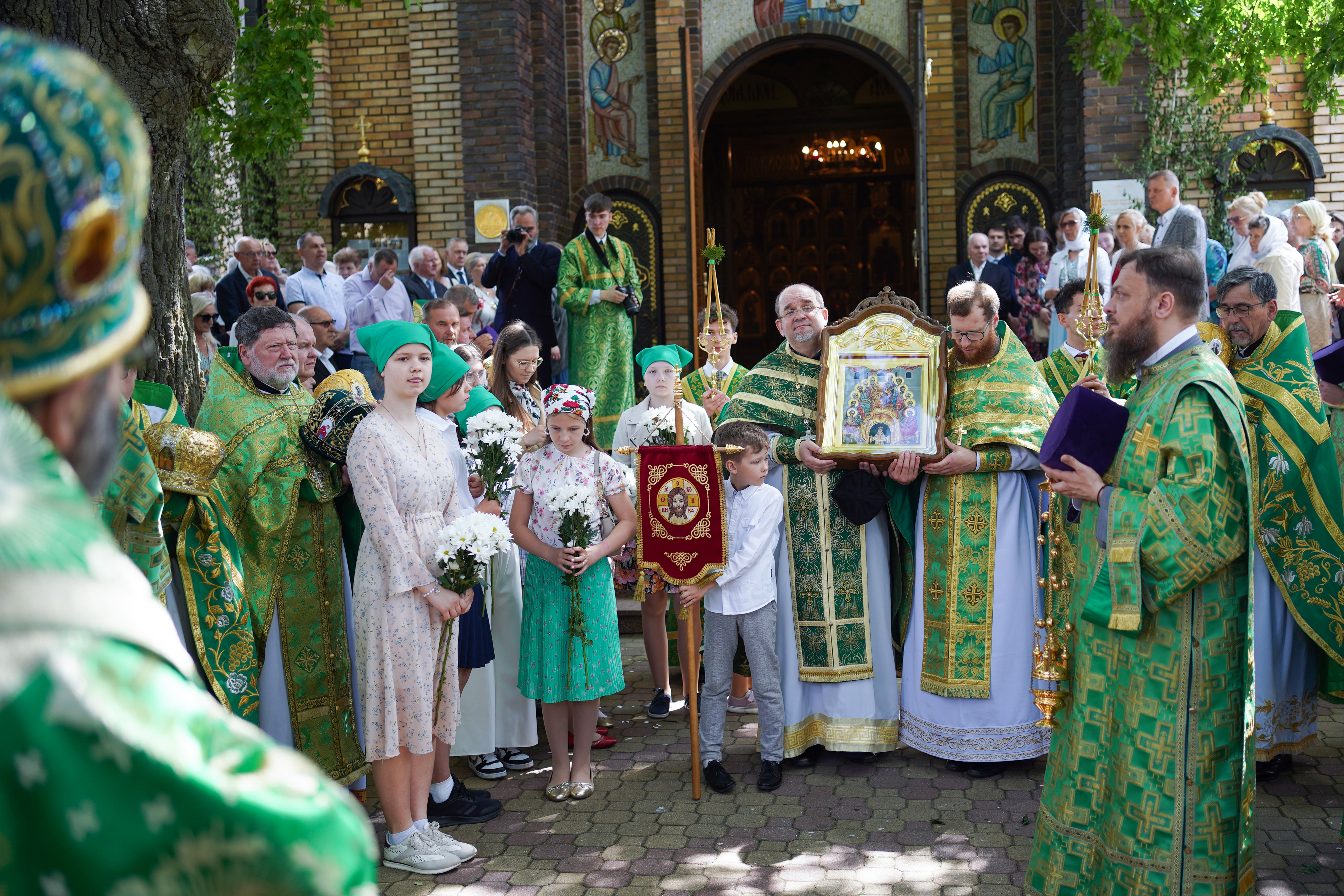 The Holy Spirit feast in the Holy Spirit Orthodox church in Białystok