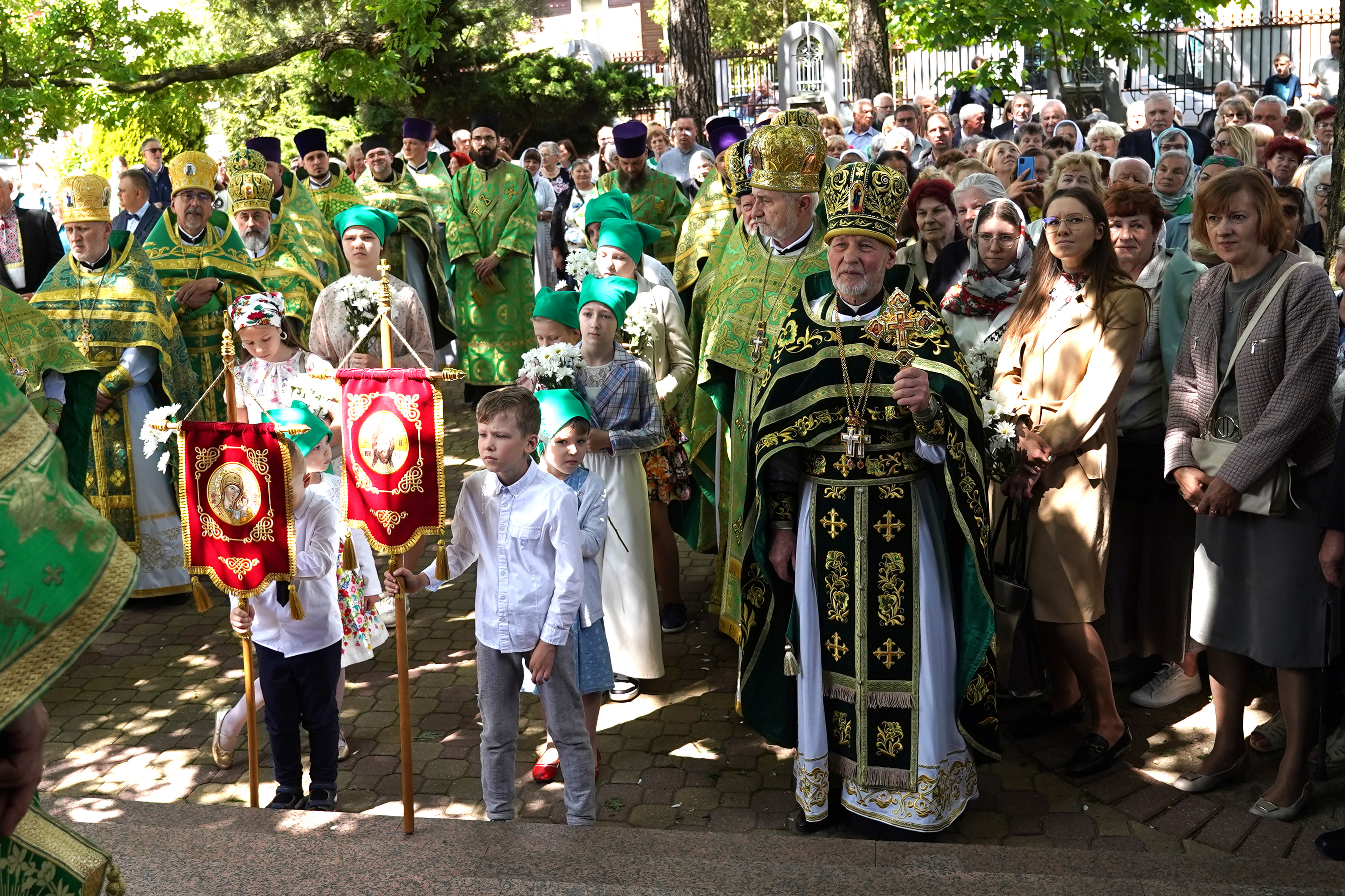 The Holy Spirit feast in the Holy Spirit Orthodox church in Białystok