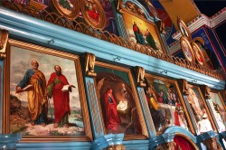 felix 
 Part of the iconostasis of the St.Peter and St.Paul church in the Dracic village