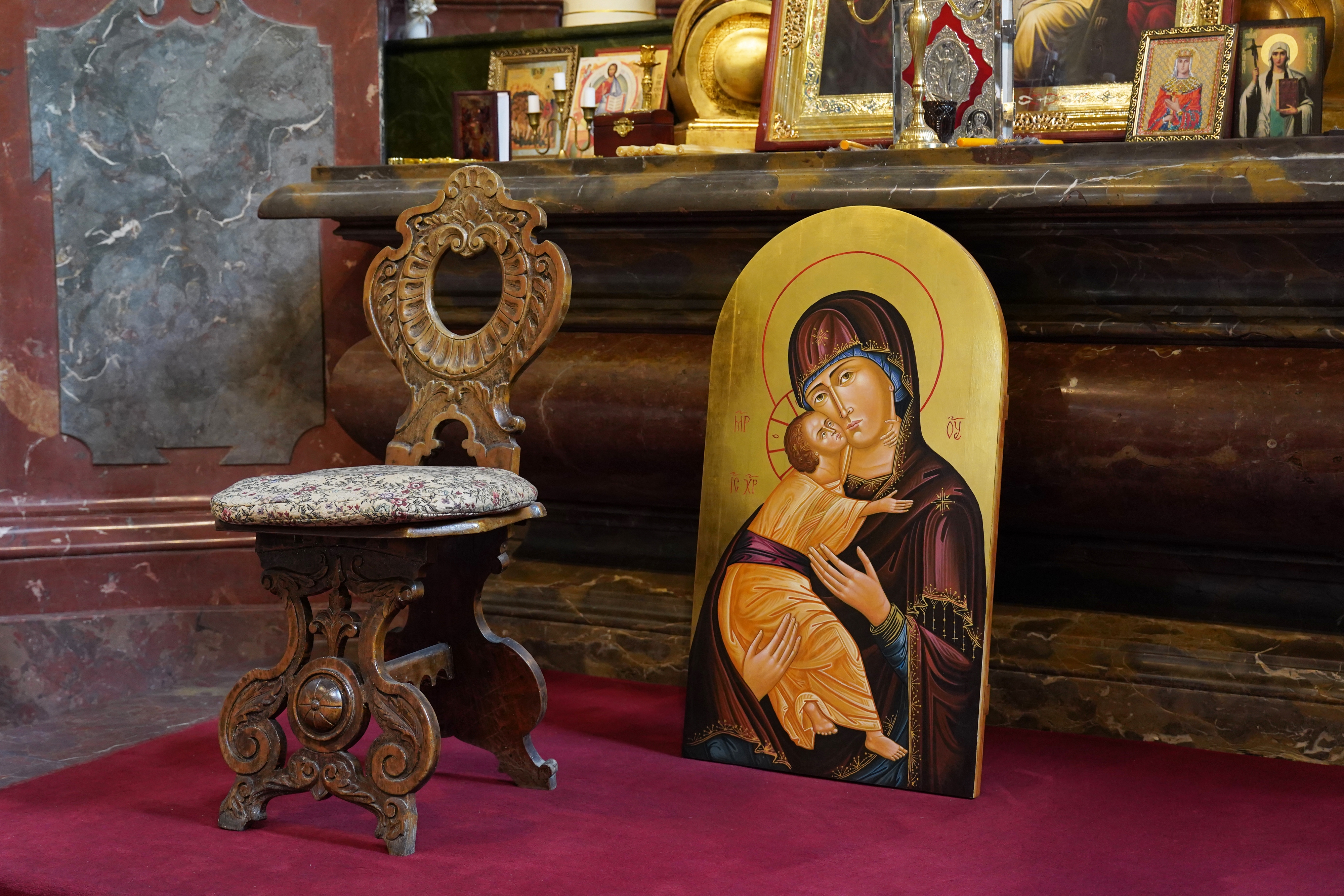 In St. Katherine Orthodox church in Prague