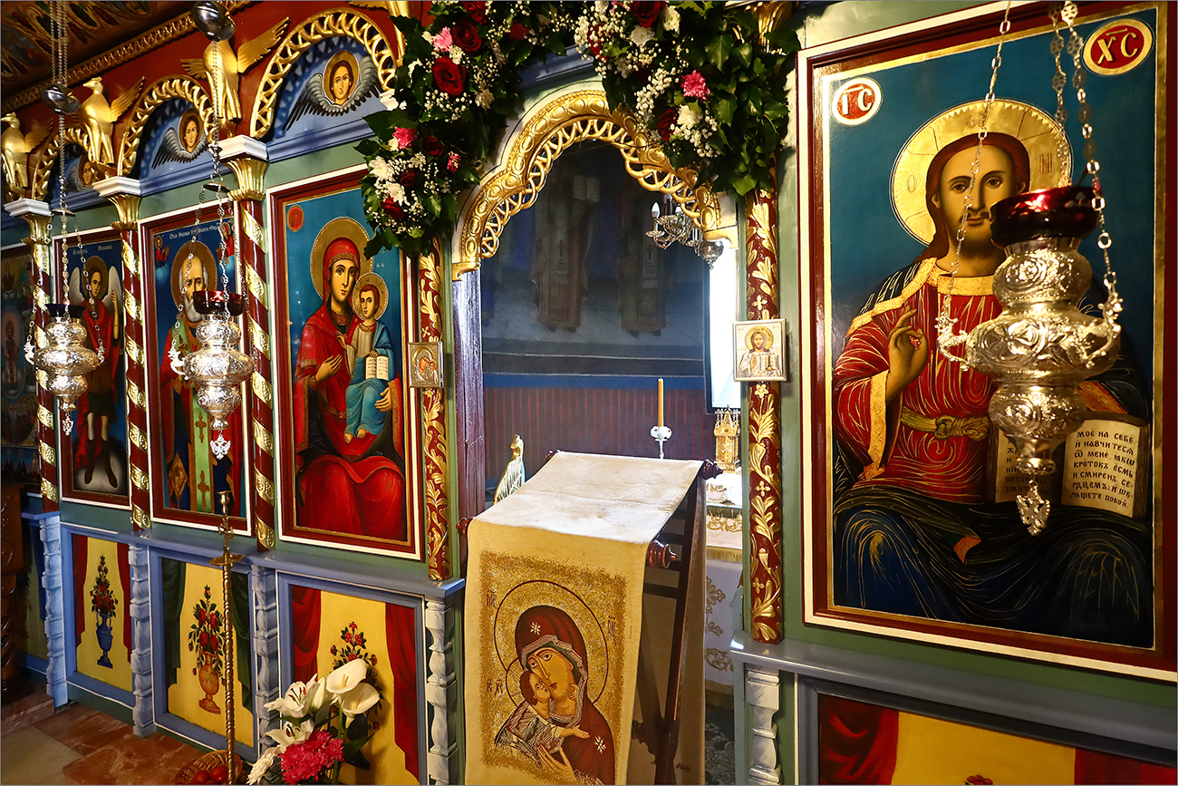 Iconostasis of the St. Nicholas church at Lelich monastery