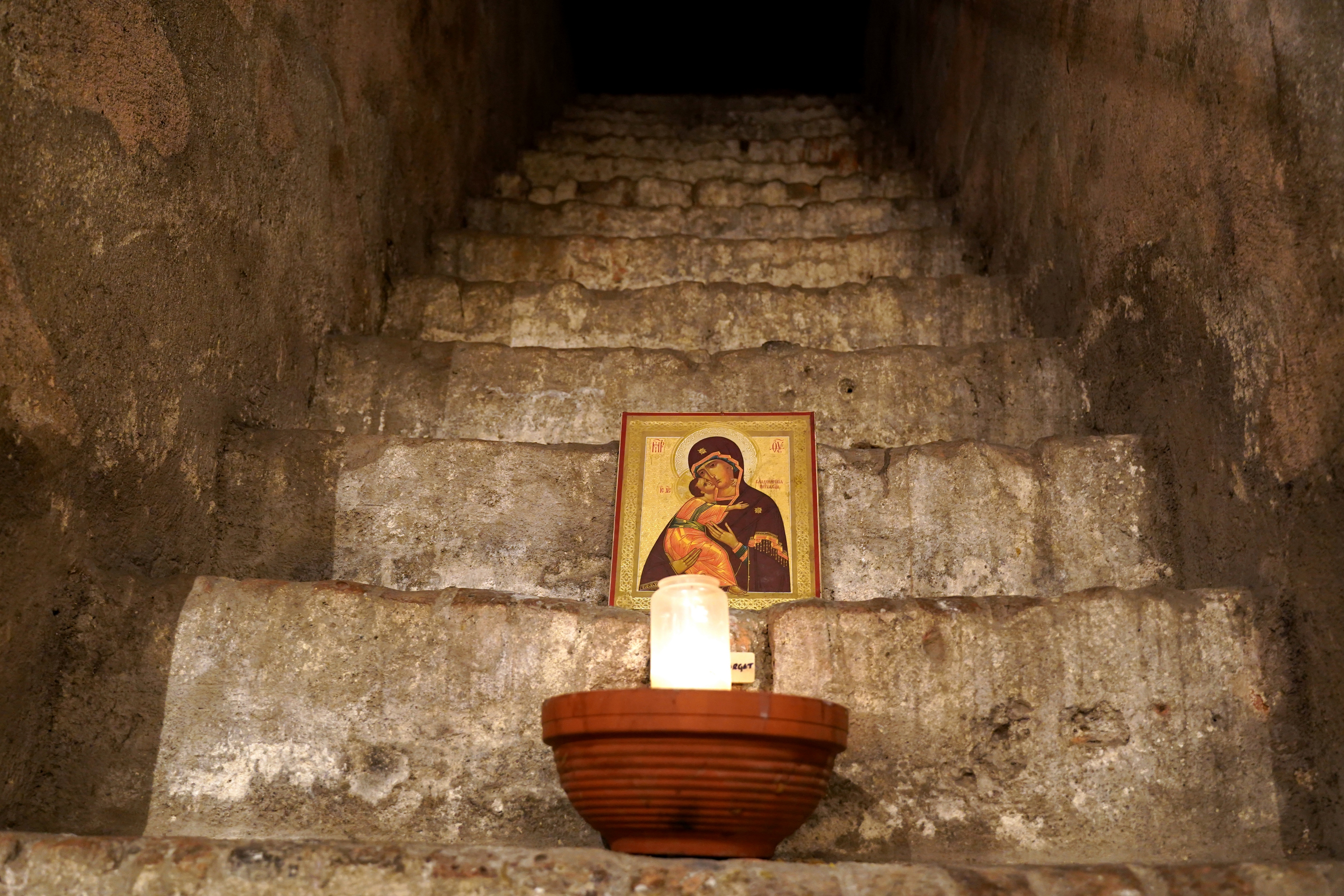 In crypt of Sts. Cyril and Methody Orthodox Cathedral in Prague