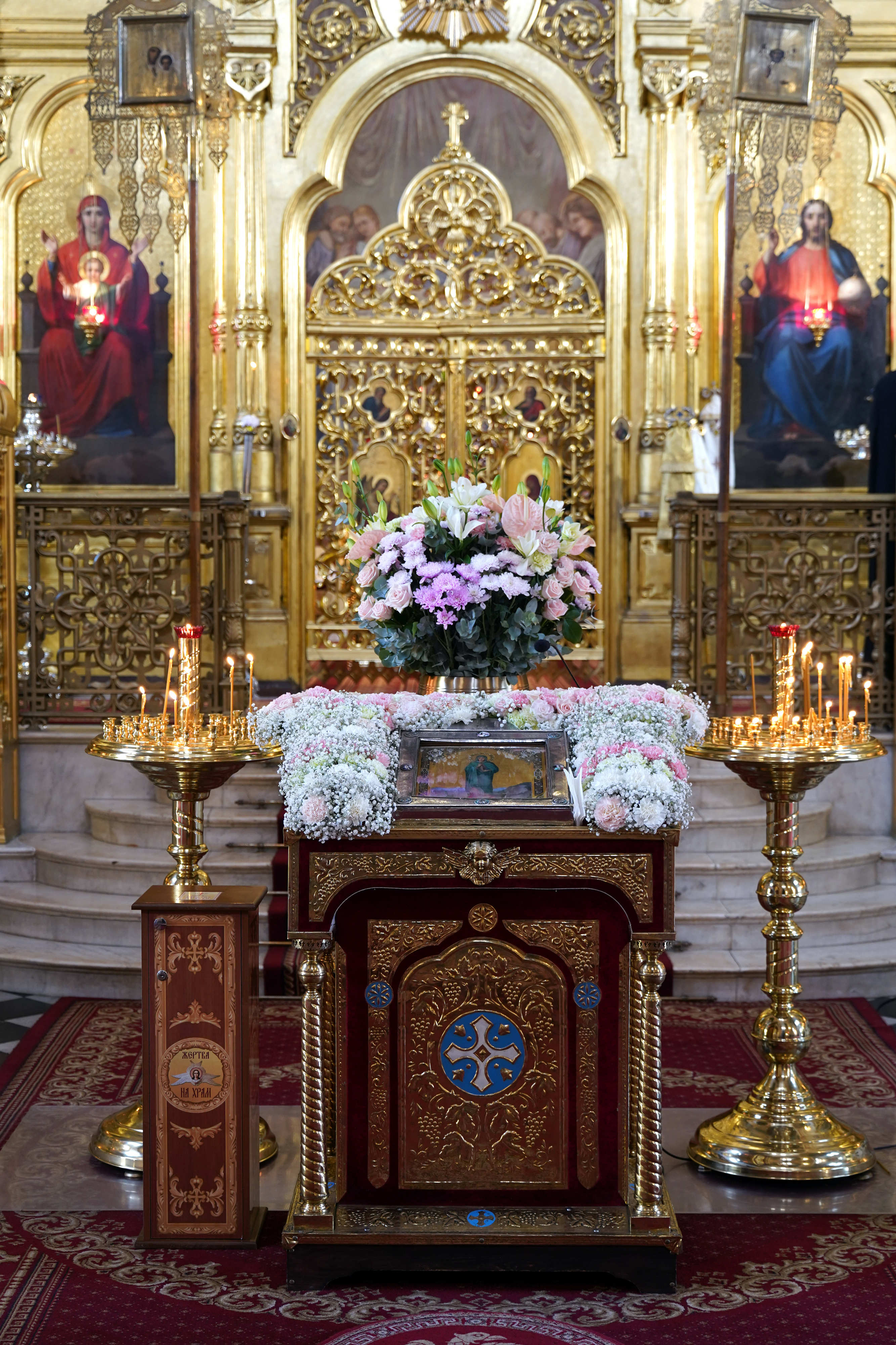 The All-Night Vigil of St. Marie Magdalene feast in Warsaw