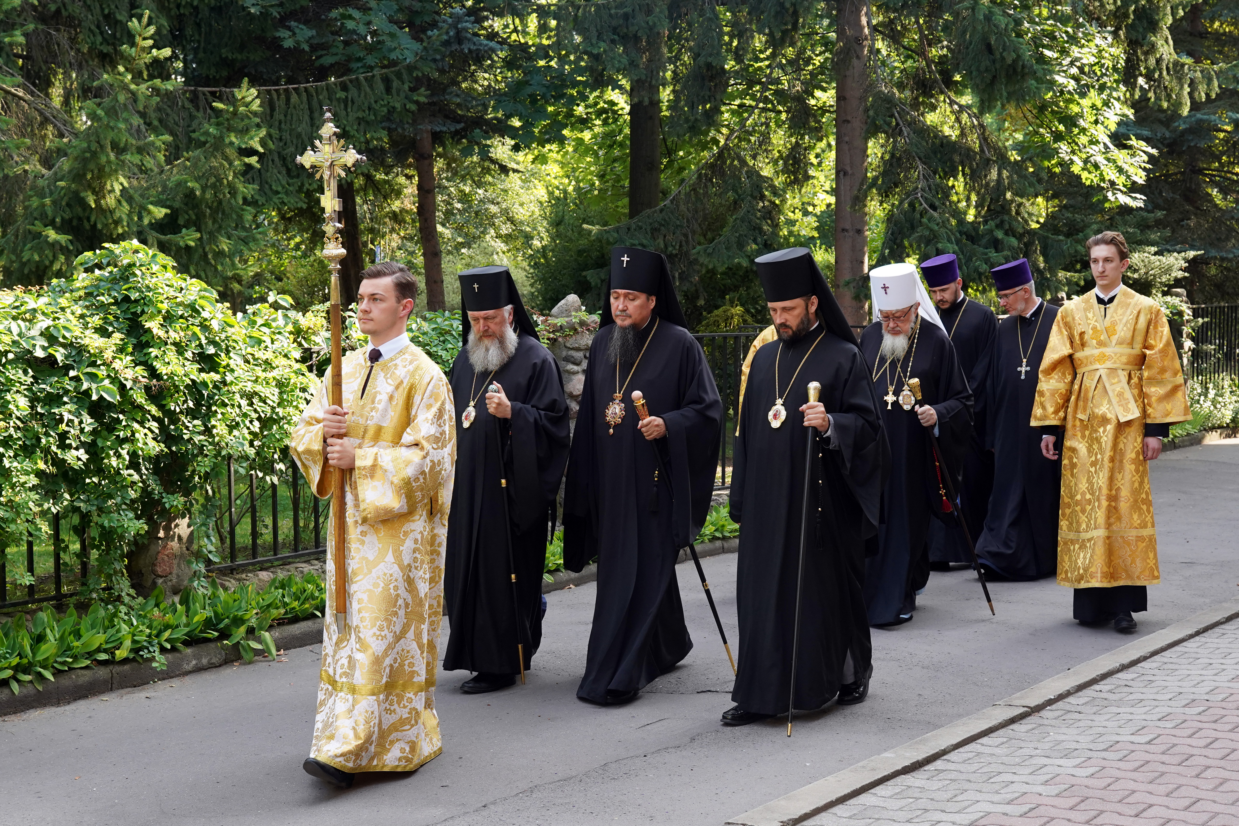 The All-Night Vigil of St. Marie Magdalene feast in Warsaw