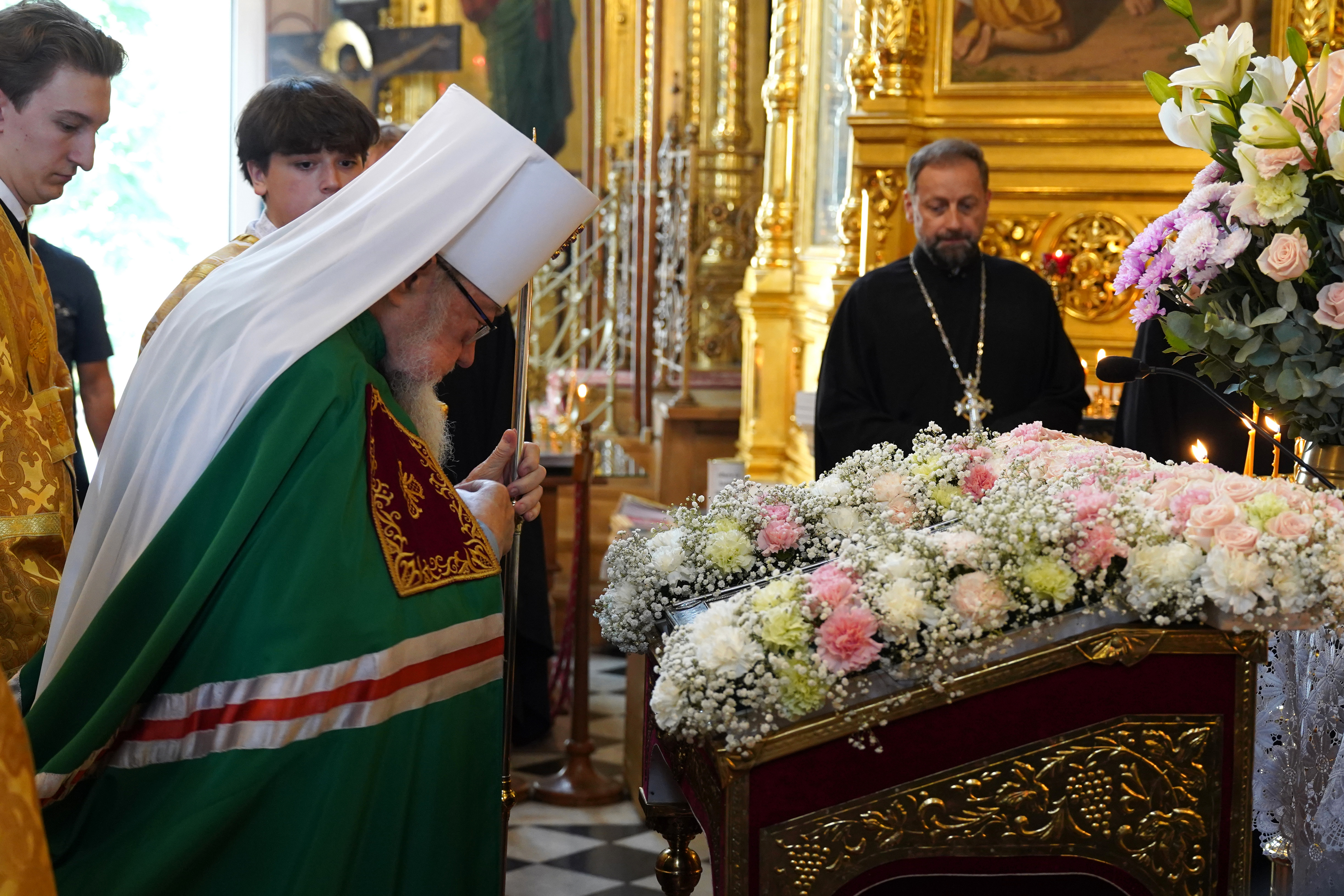 The All-Night Vigil of St. Marie Magdalene feast in Warsaw