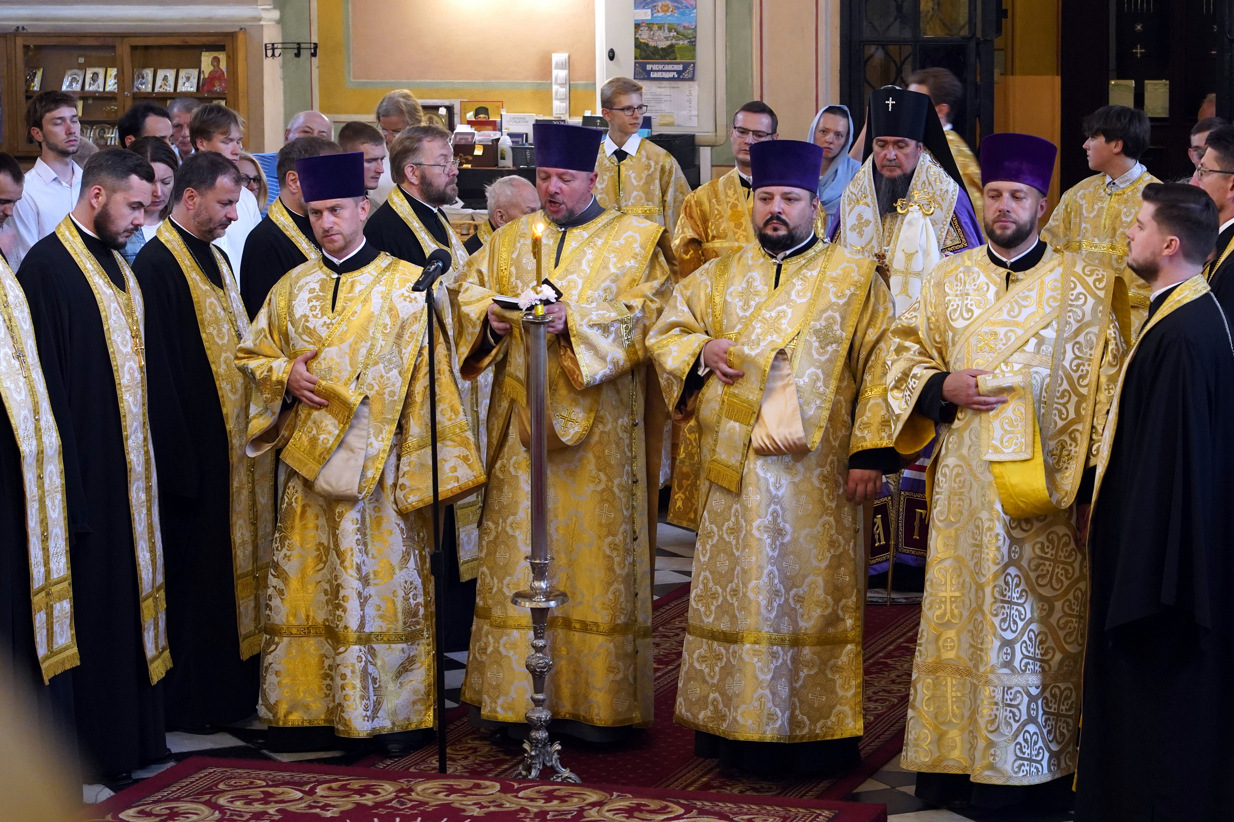 The All-Night Vigil of St. Marie Magdalene feast in Warsaw