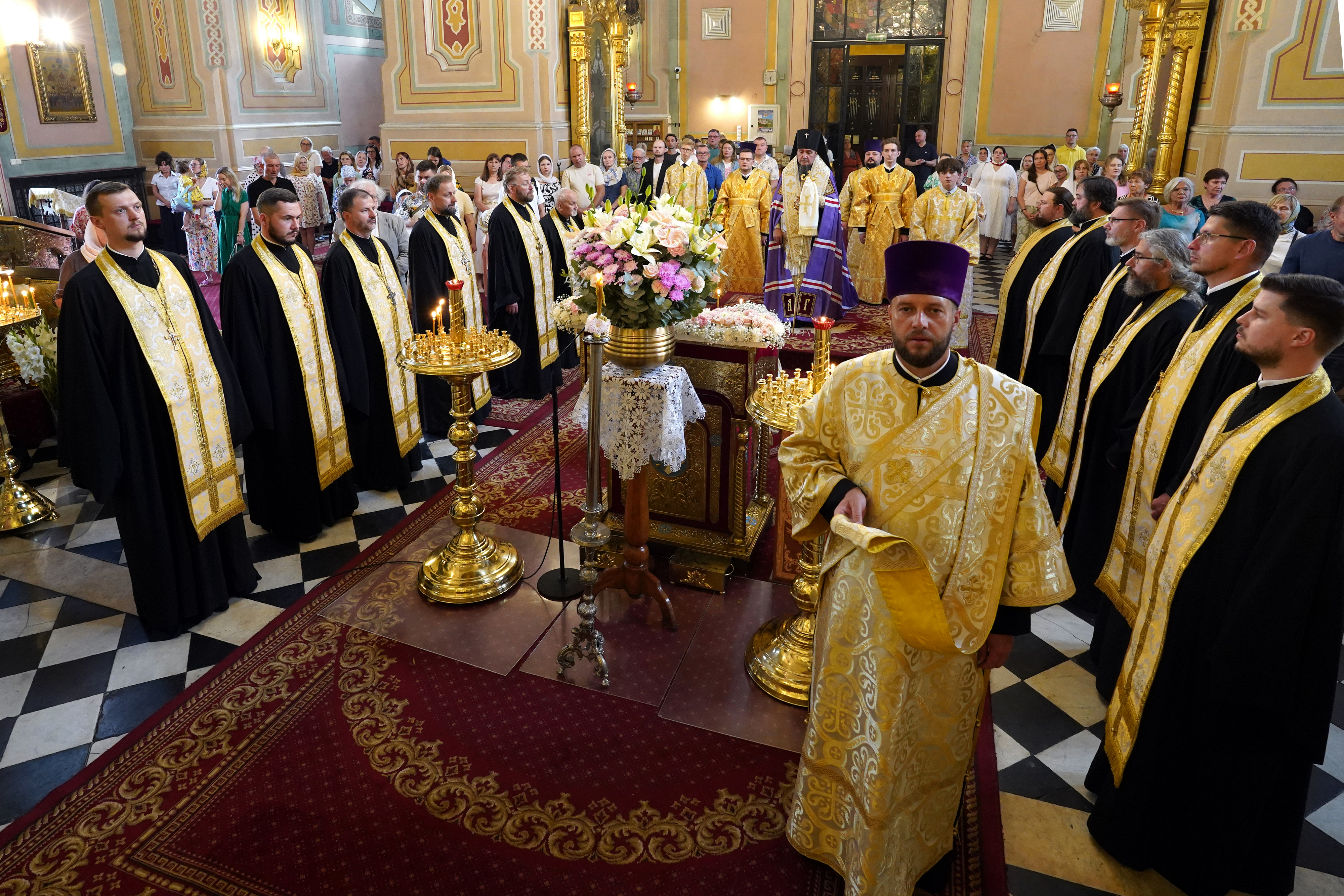 The All-Night Vigil of St. Marie Magdalene feast in Warsaw