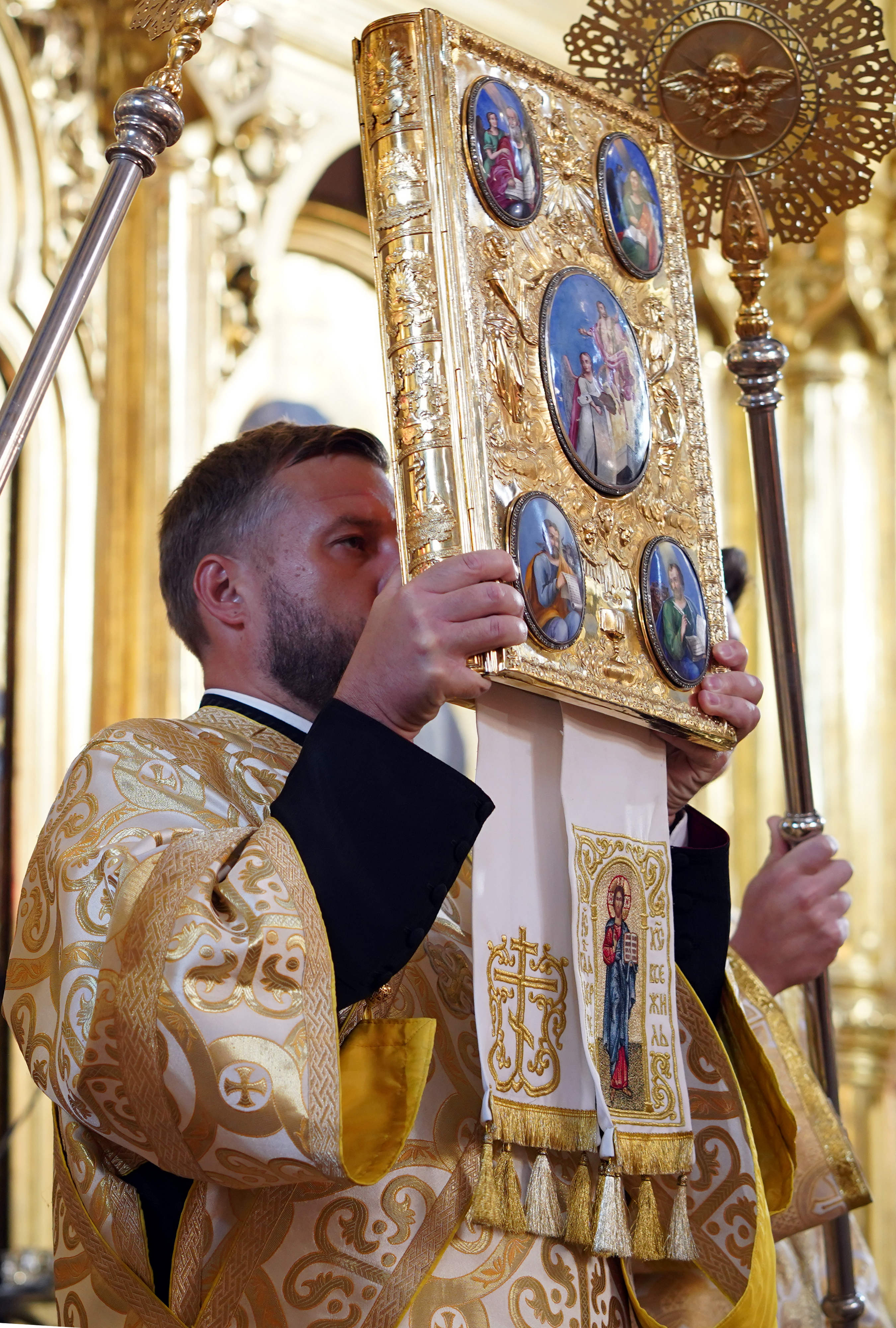 The All-Night Vigil of St. Marie Magdalene feast in Warsaw