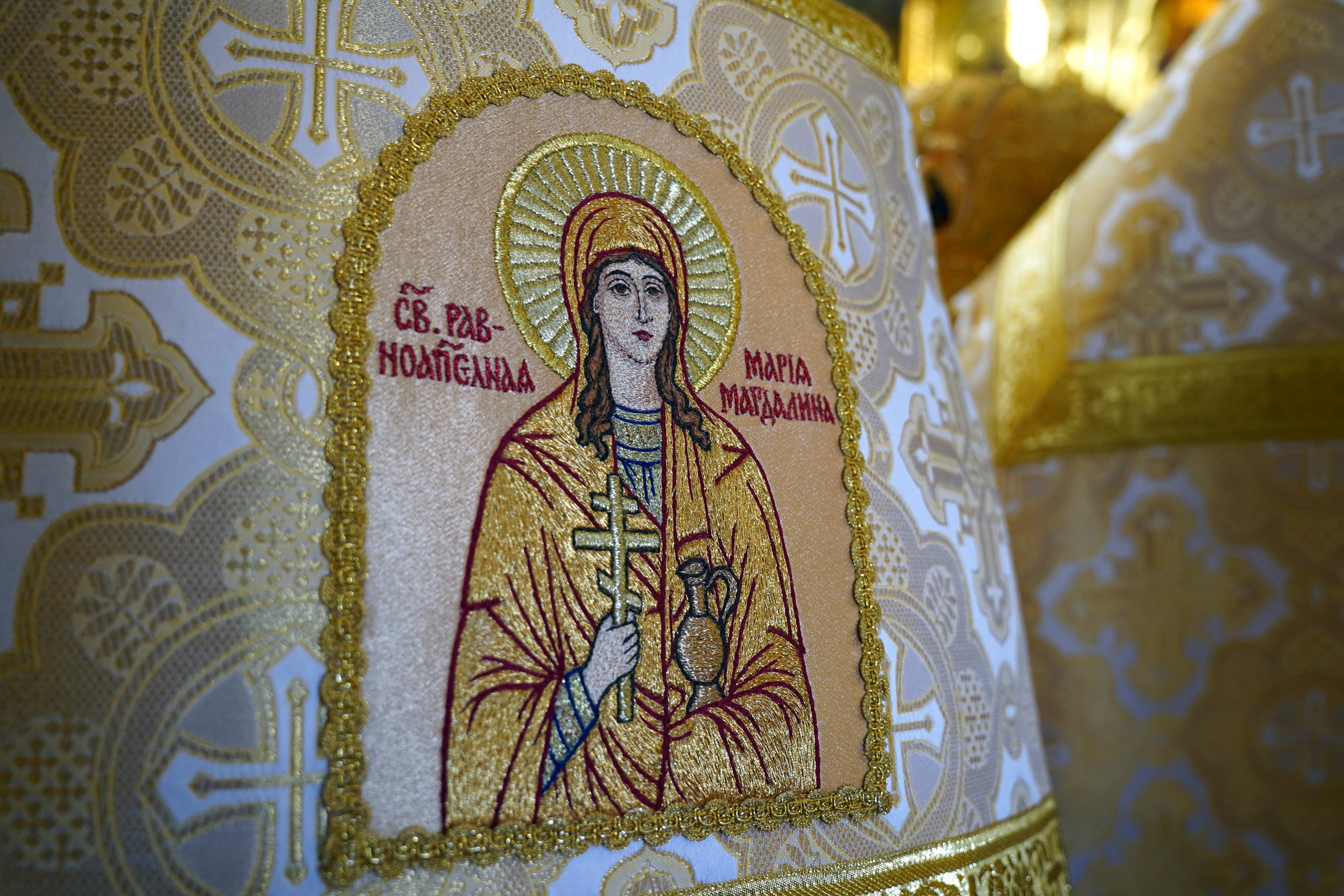 The All-Night Vigil of St. Marie Magdalene feast in Warsaw