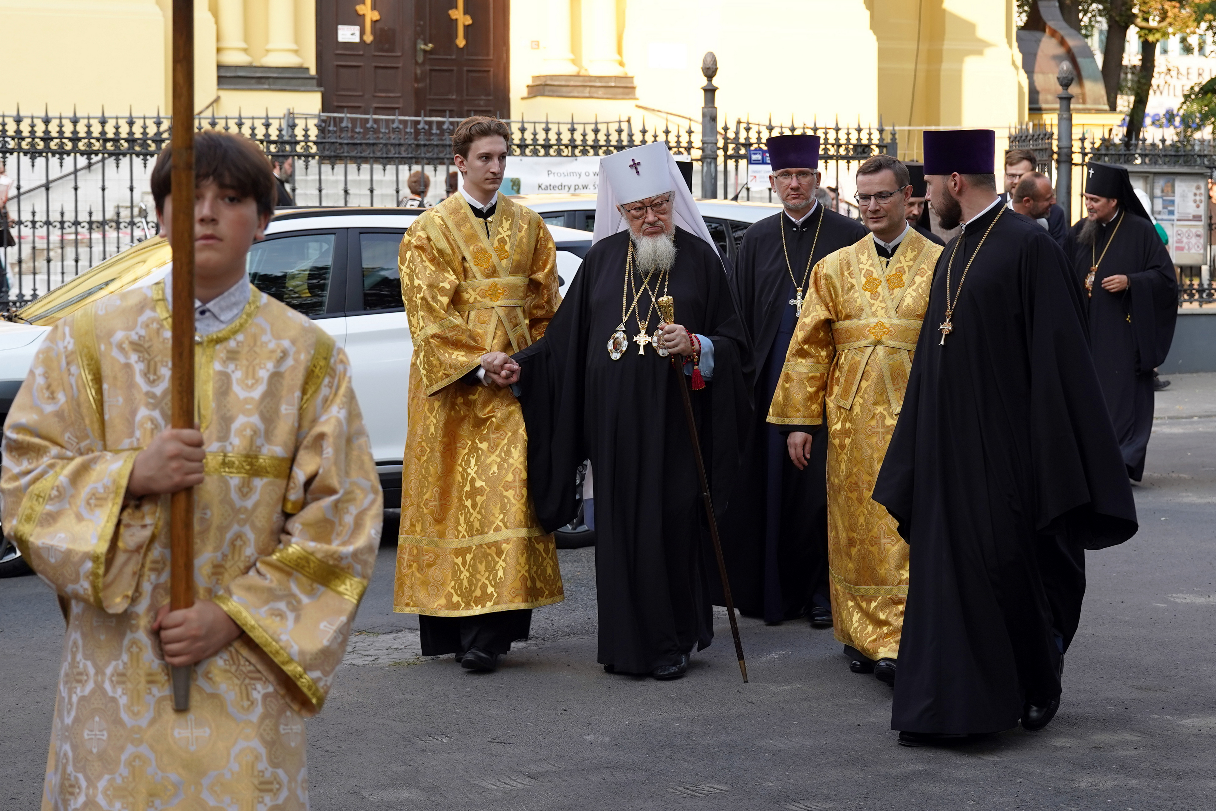 After the All-Night Vigil of St. Marie Magdalene feast in Warsaw