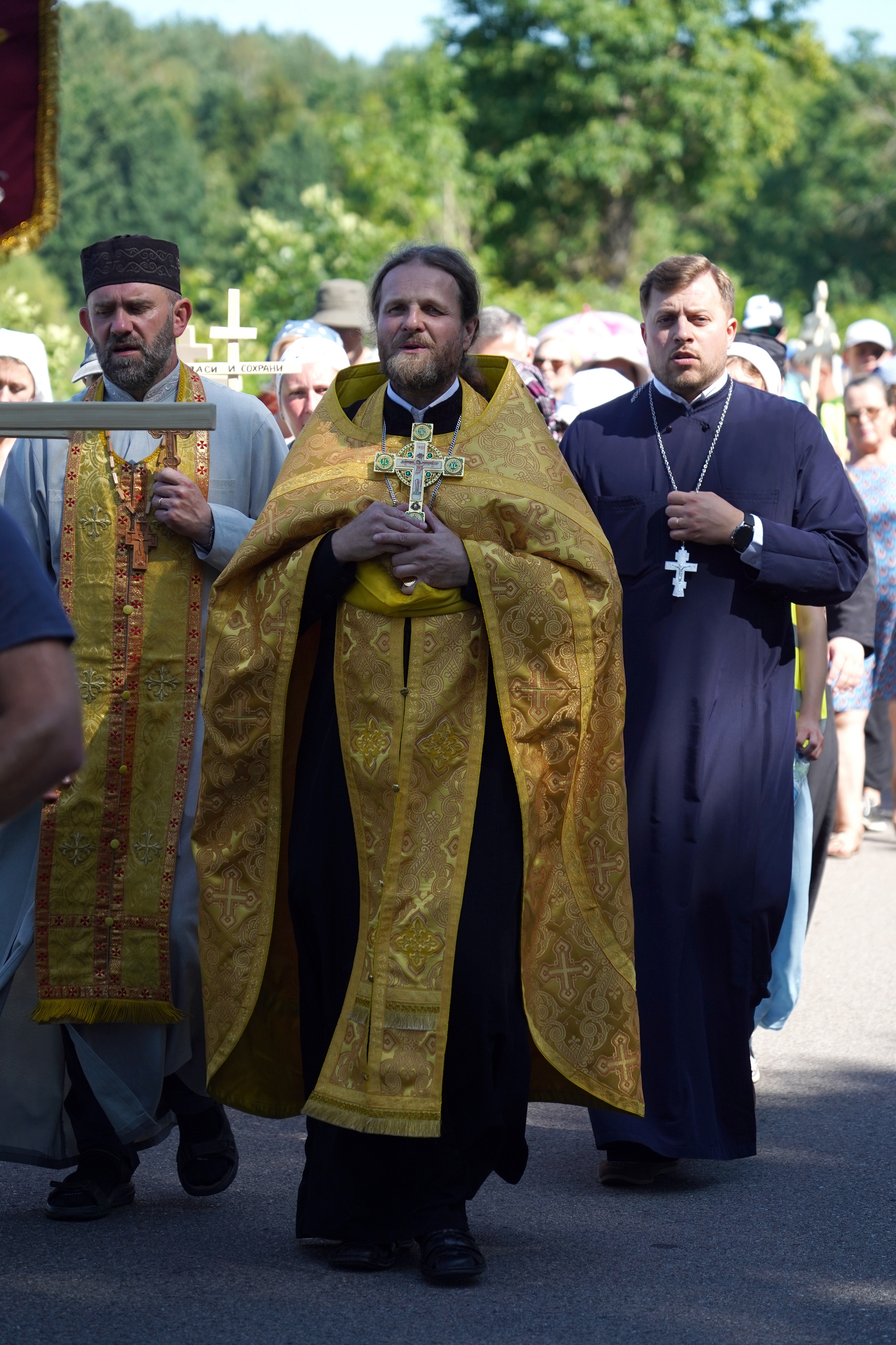 Pilgrims from Sokółka on the way to Grabarka Convent 