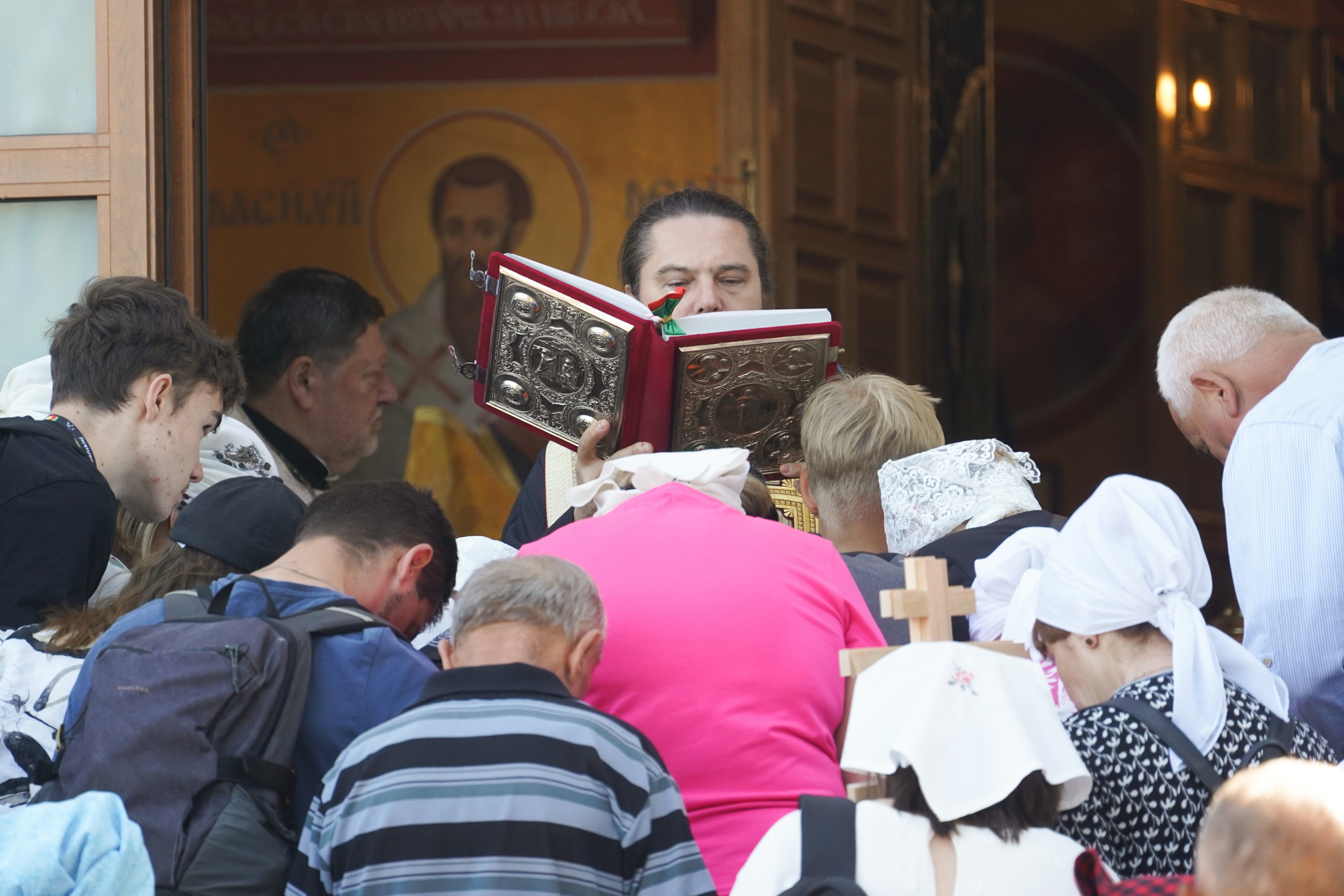 Departure of the pilgrimage from Białystok to Grabarka Convent 