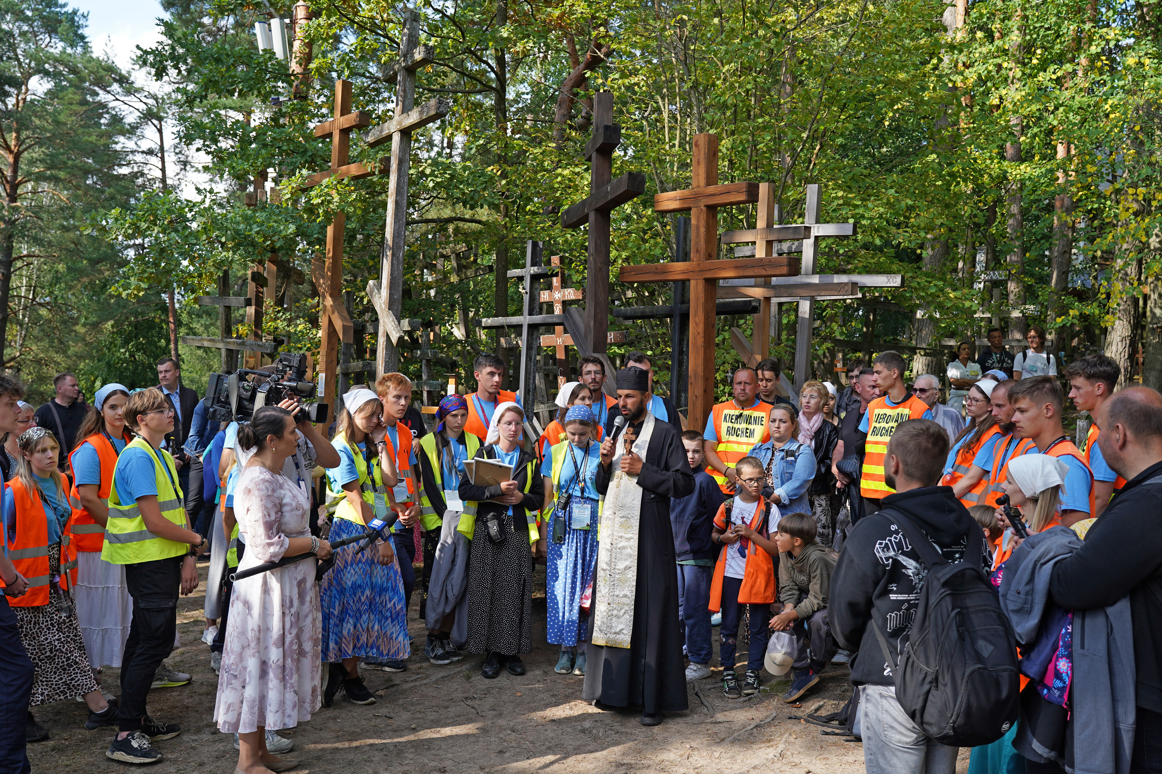 Transfiguration feast on Grabarka. Pilgrims coming...