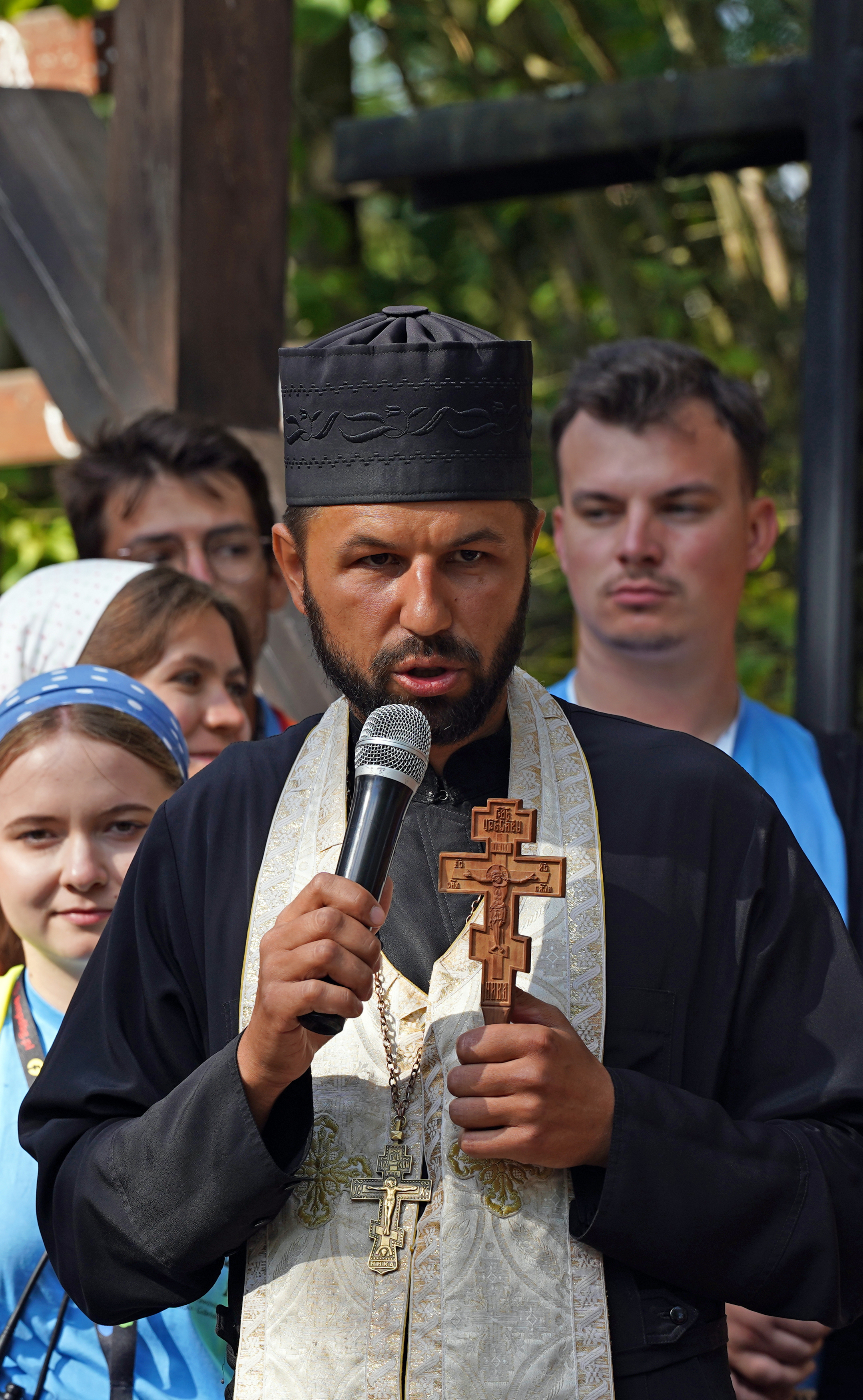 Transfiguration feast on Grabarka. Pilgrims coming...