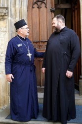 jarek11 
 Priests in front of the Annunciation Orthodox chruch in Prague