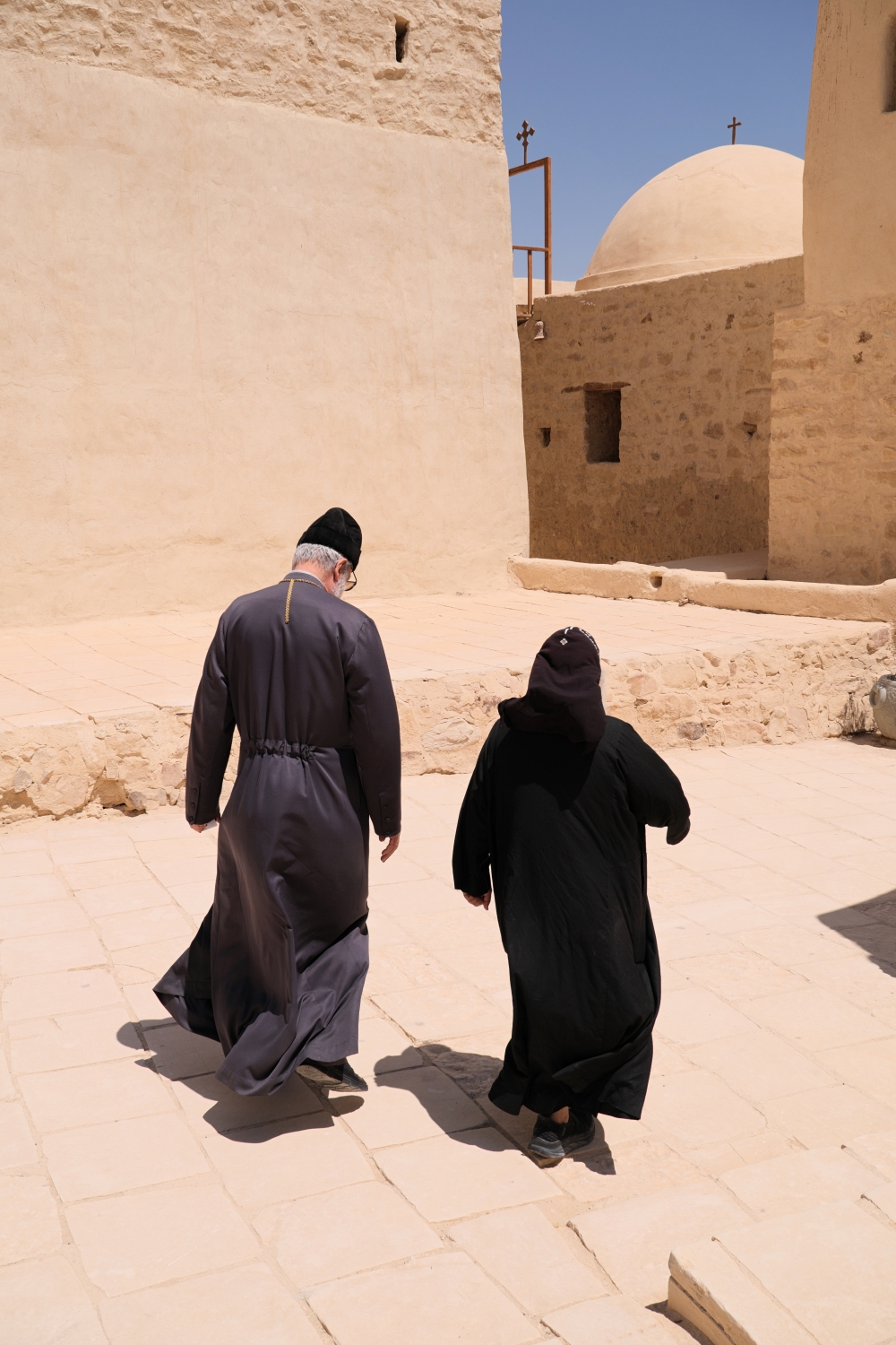 Antiochian Arab Orthodox priest and Coptic Orthodox monk, st. Paul monastery