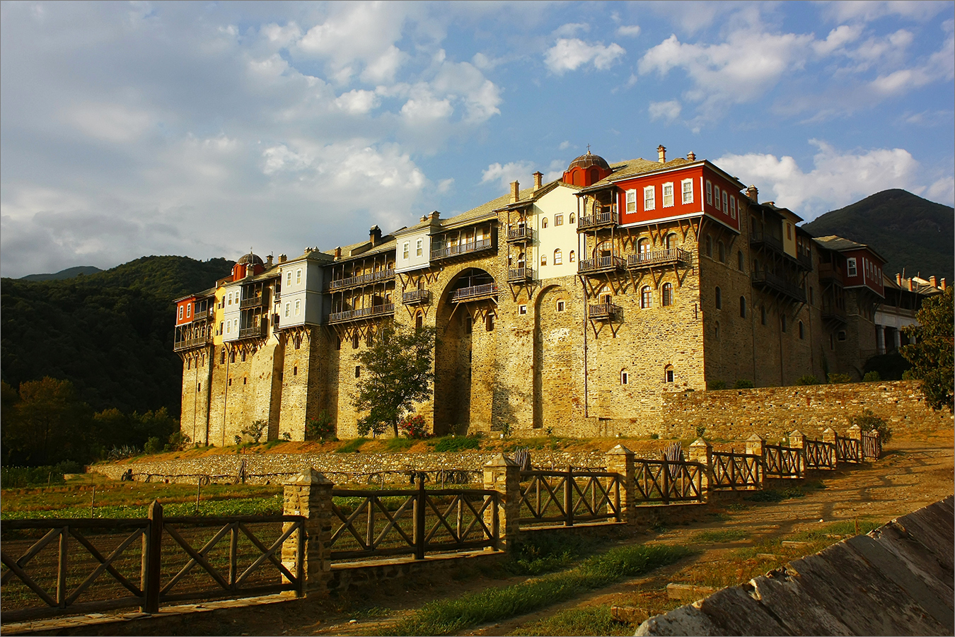 The Morning at the Iviron Monastery on Agion Oros
