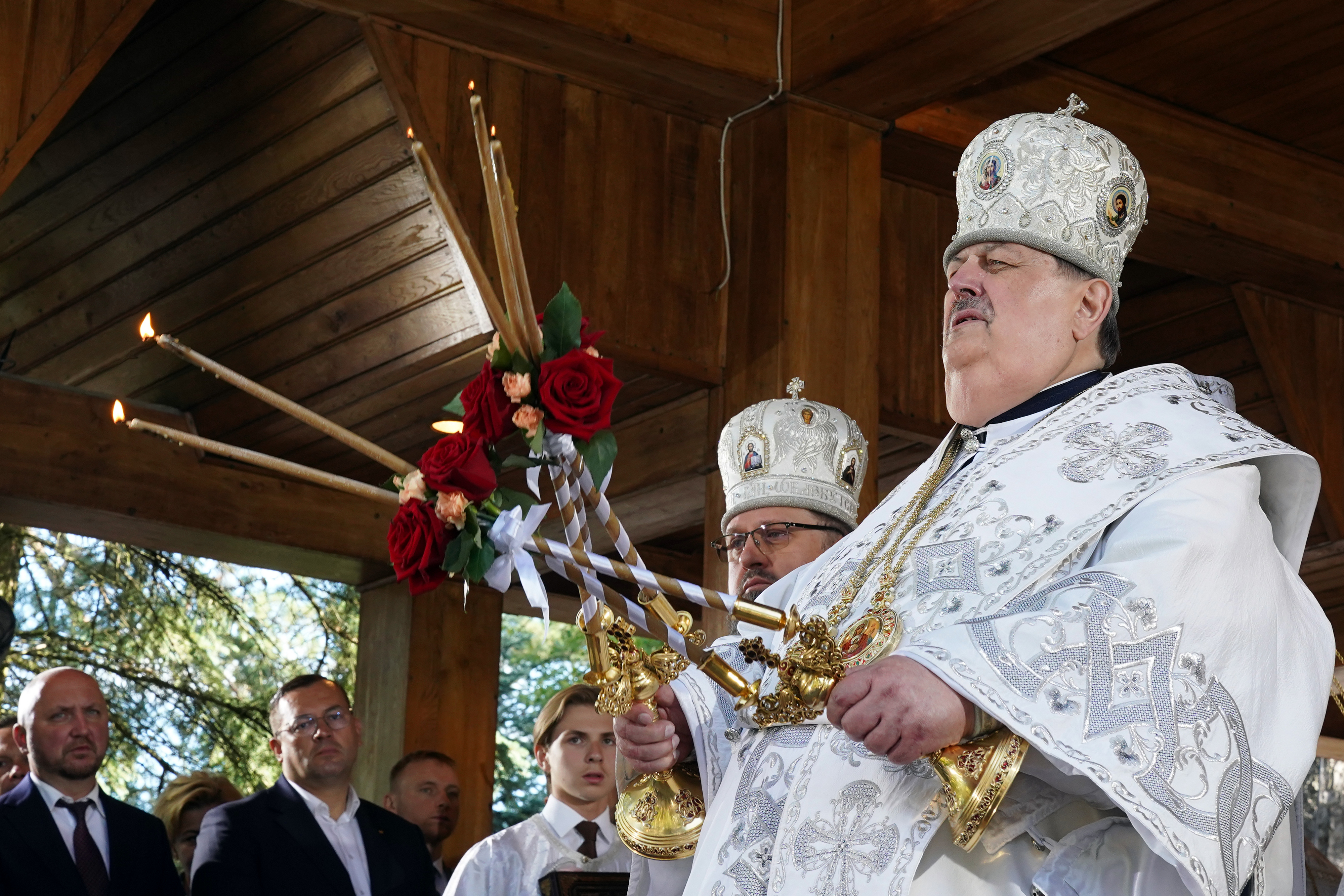 The main Divine Liturgy of Transfiruration feast in Grabarka Convent