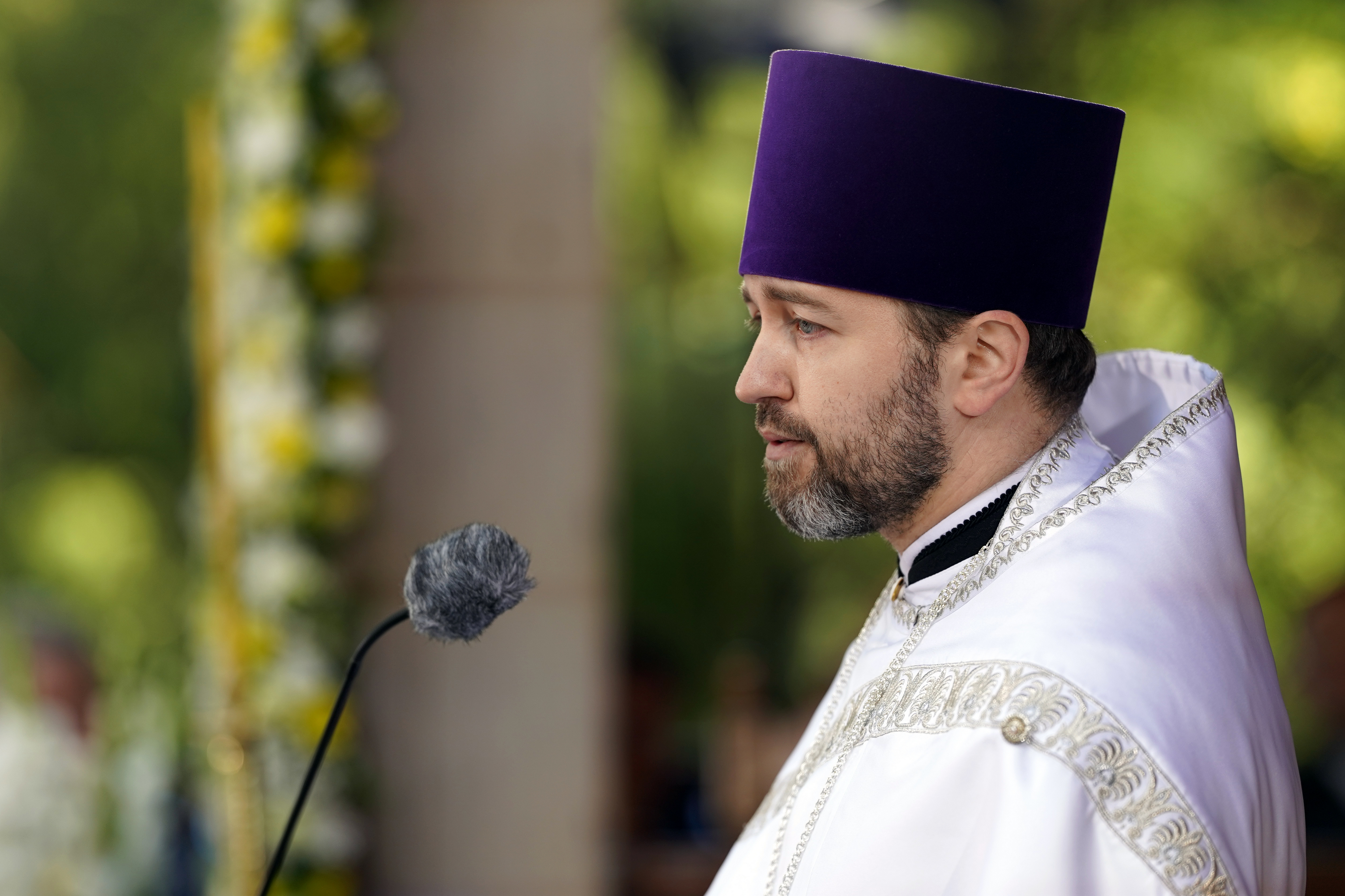 The main Divine Liturgy of Transfiruration feast in Grabarka Convent