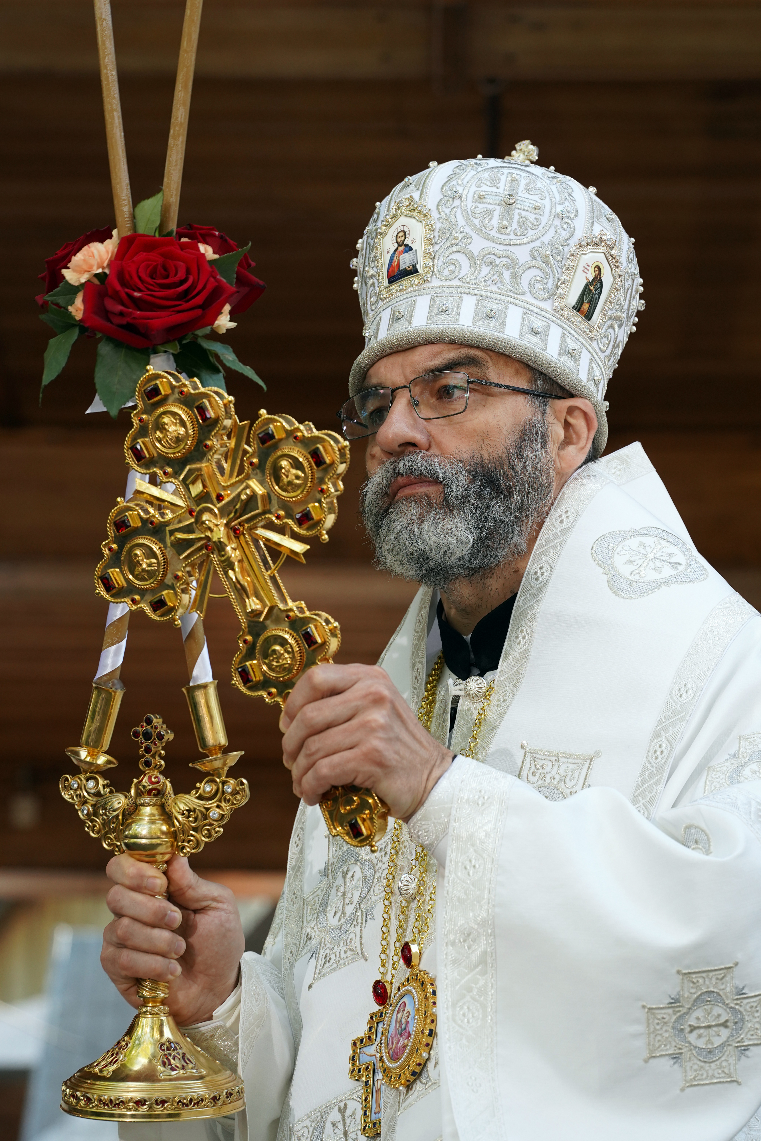 The main Divine Liturgy of Transfiruration feast in Grabarka Convent