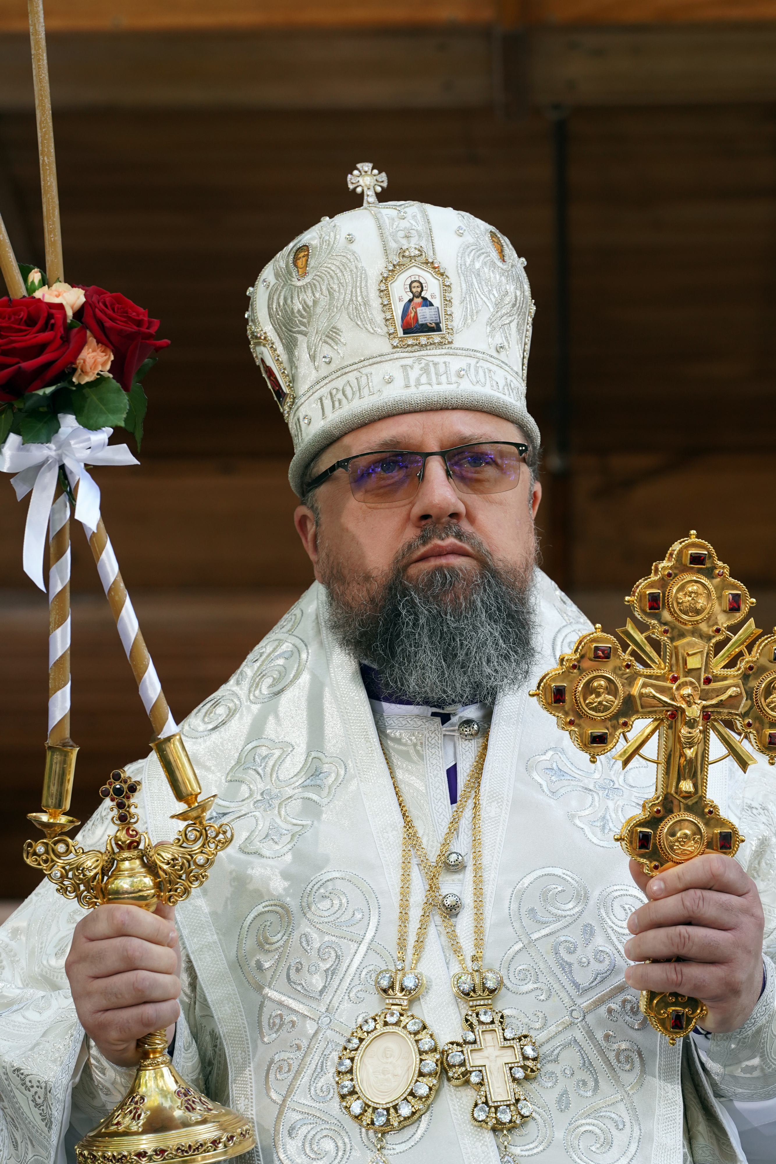 The main Divine Liturgy of Transfiruration feast in Grabarka Convent