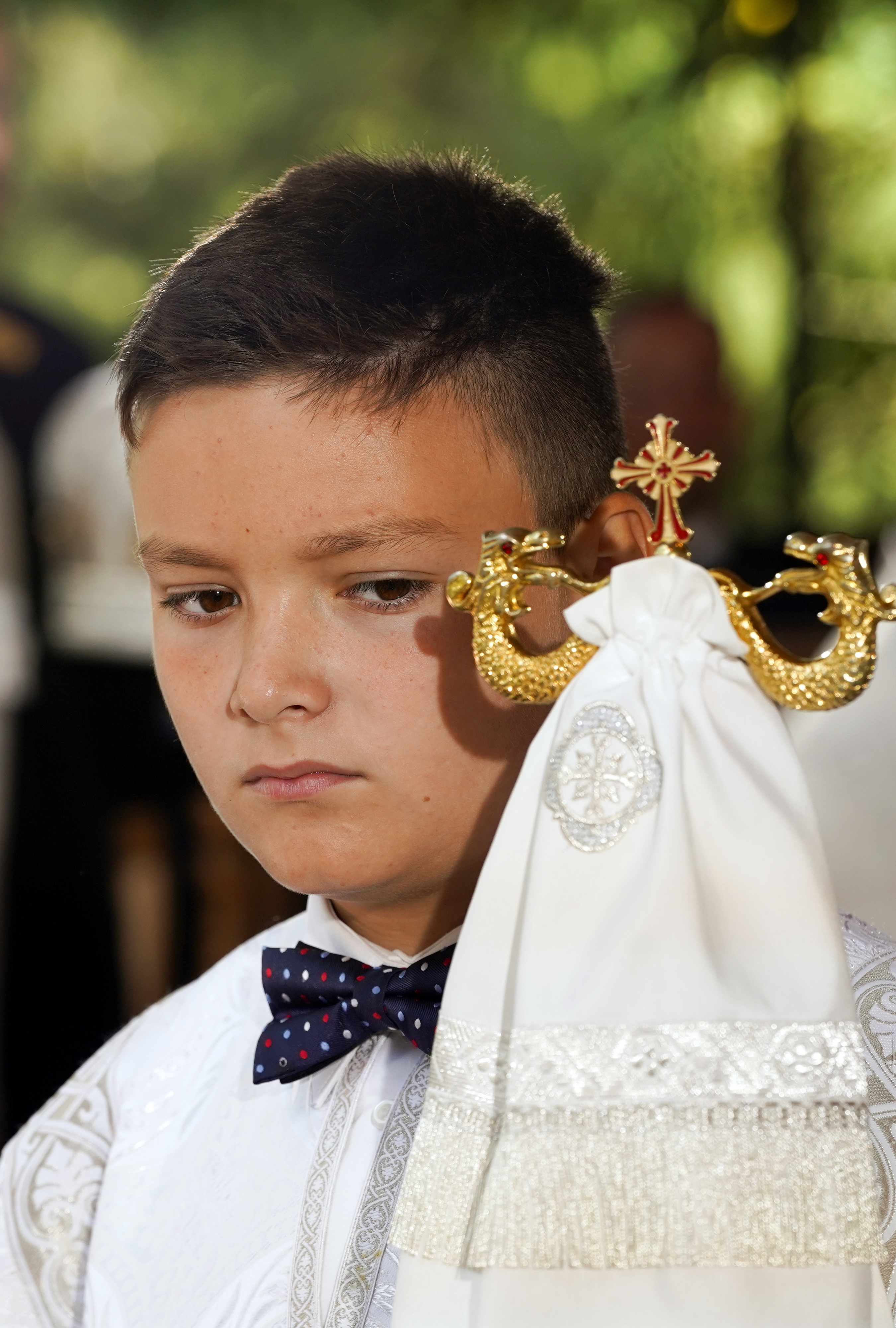 The main Divine Liturgy of Transfiruration feast in Grabarka Convent