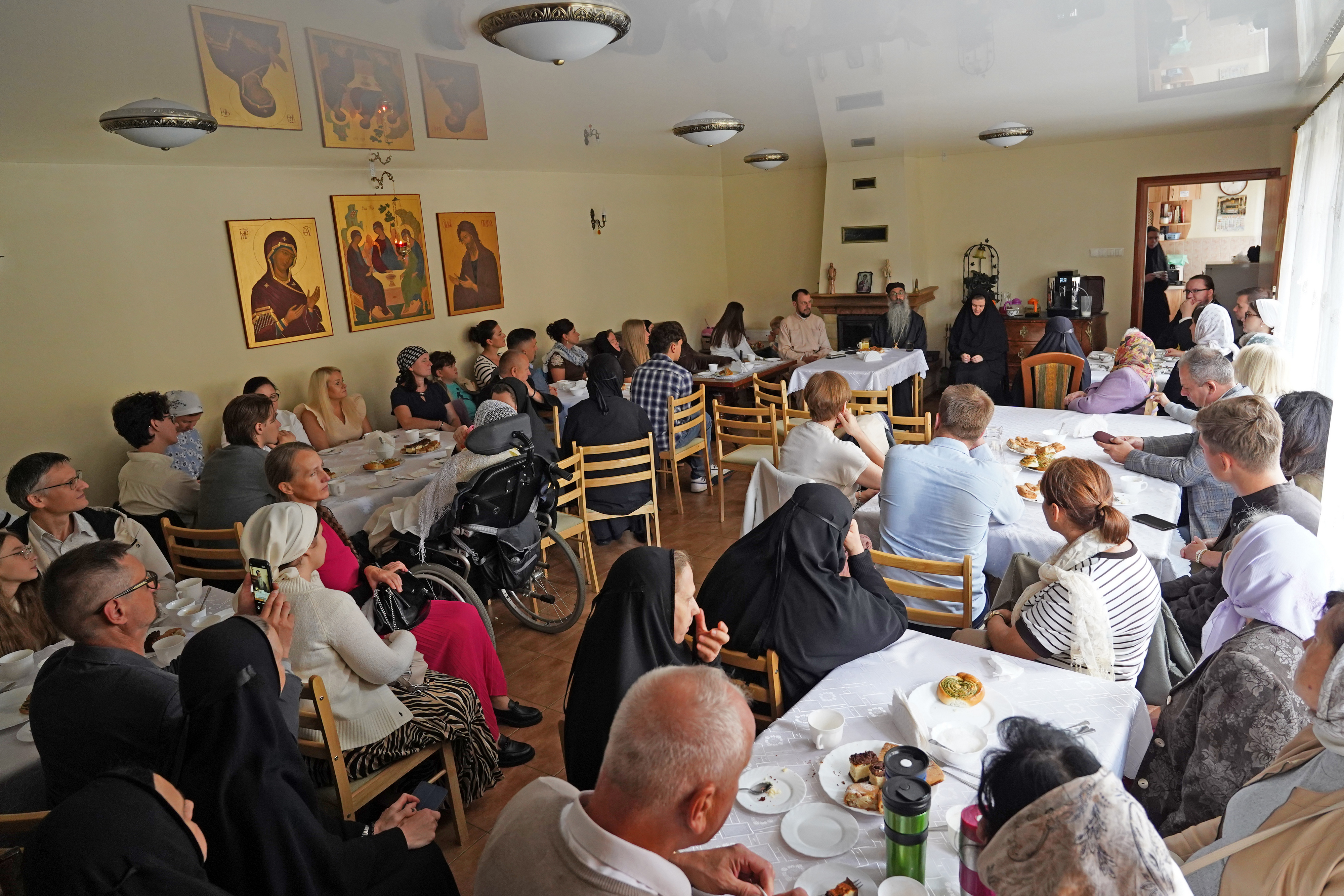 The meeting with hieromonk Efrem from USA in Zwierki Convent 