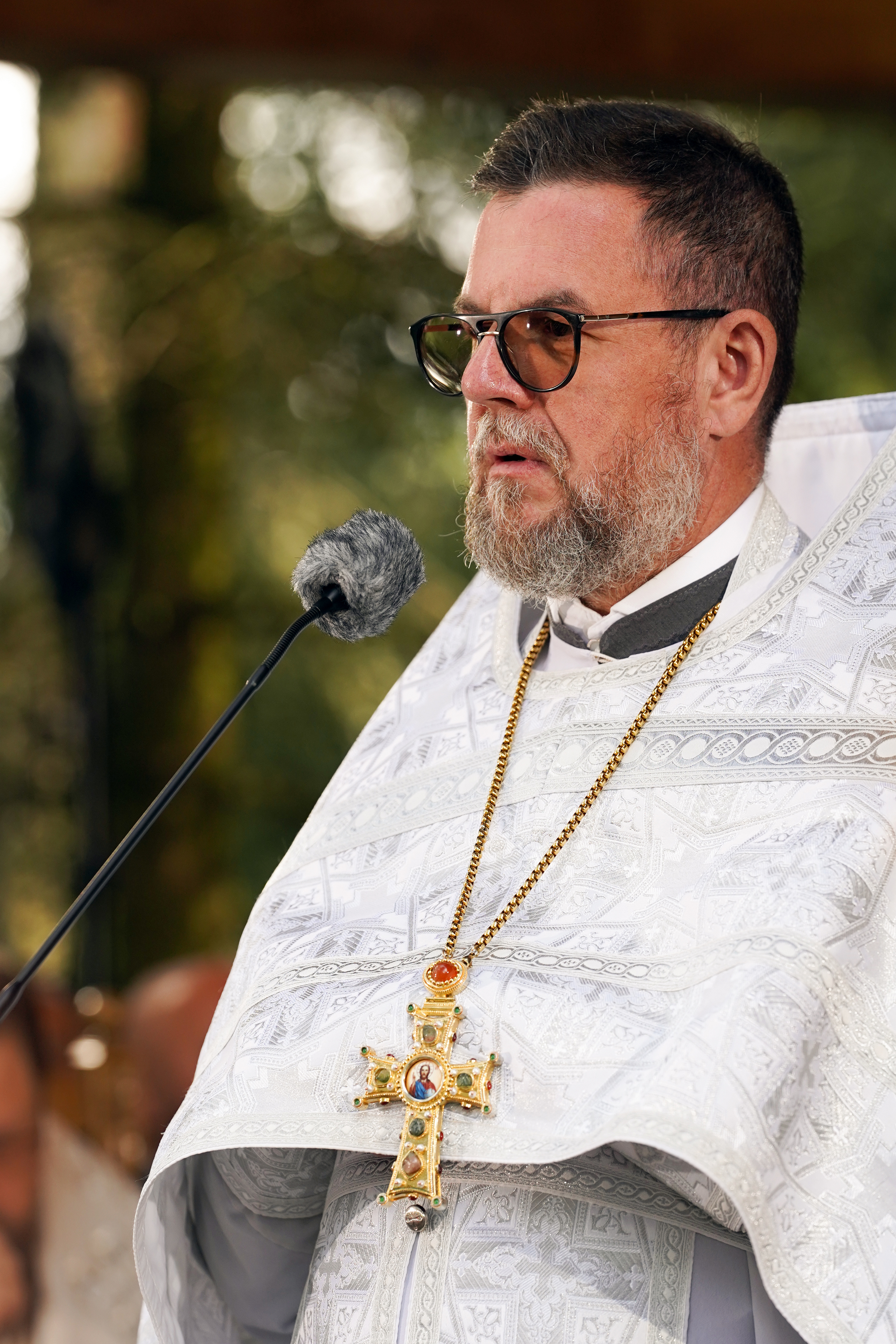 The main Divine Liturgy of Transfiruration feast in Grabarka Convent