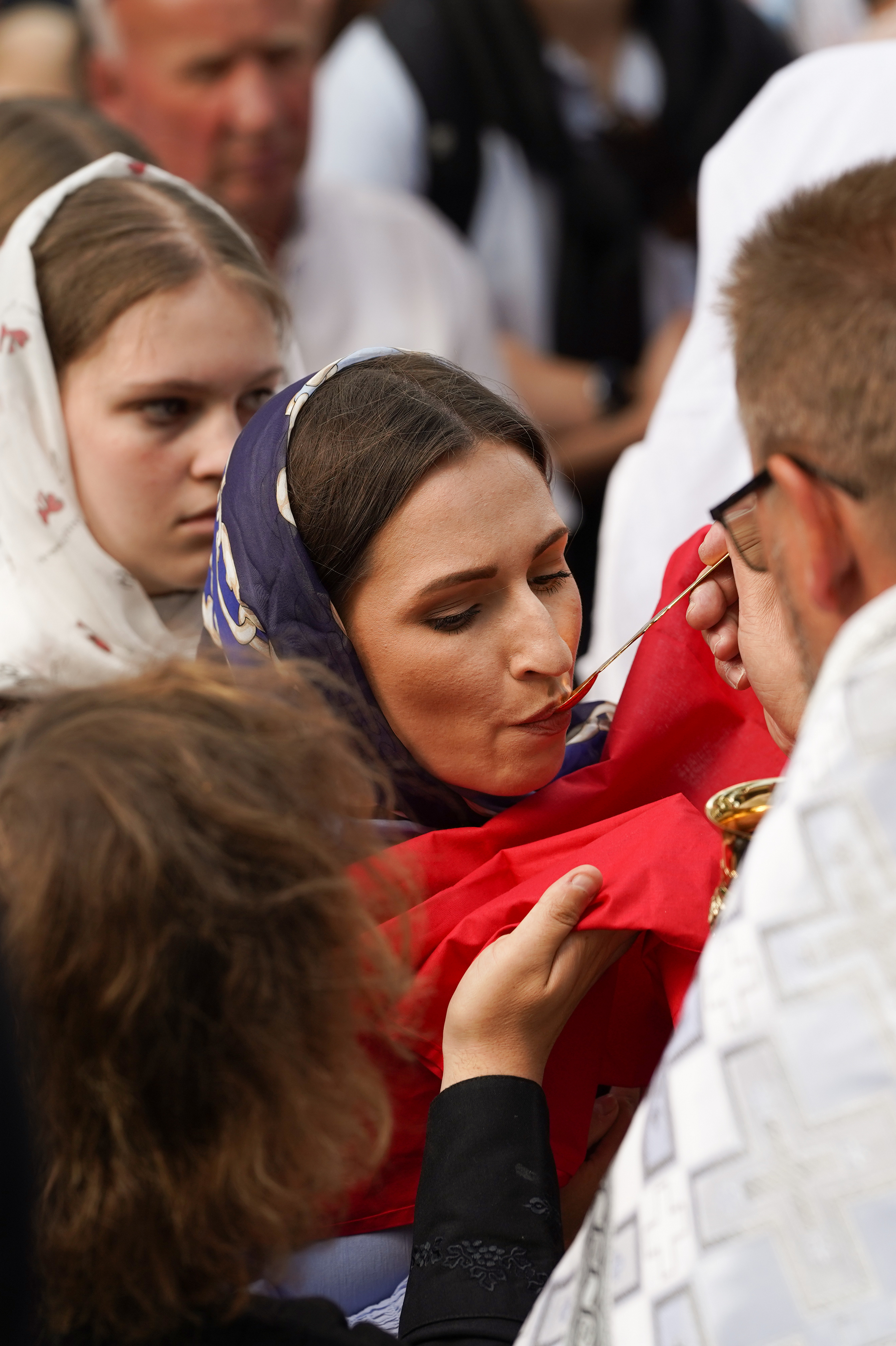 The main Divine Liturgy of Transfiruration feast in Grabarka Convent