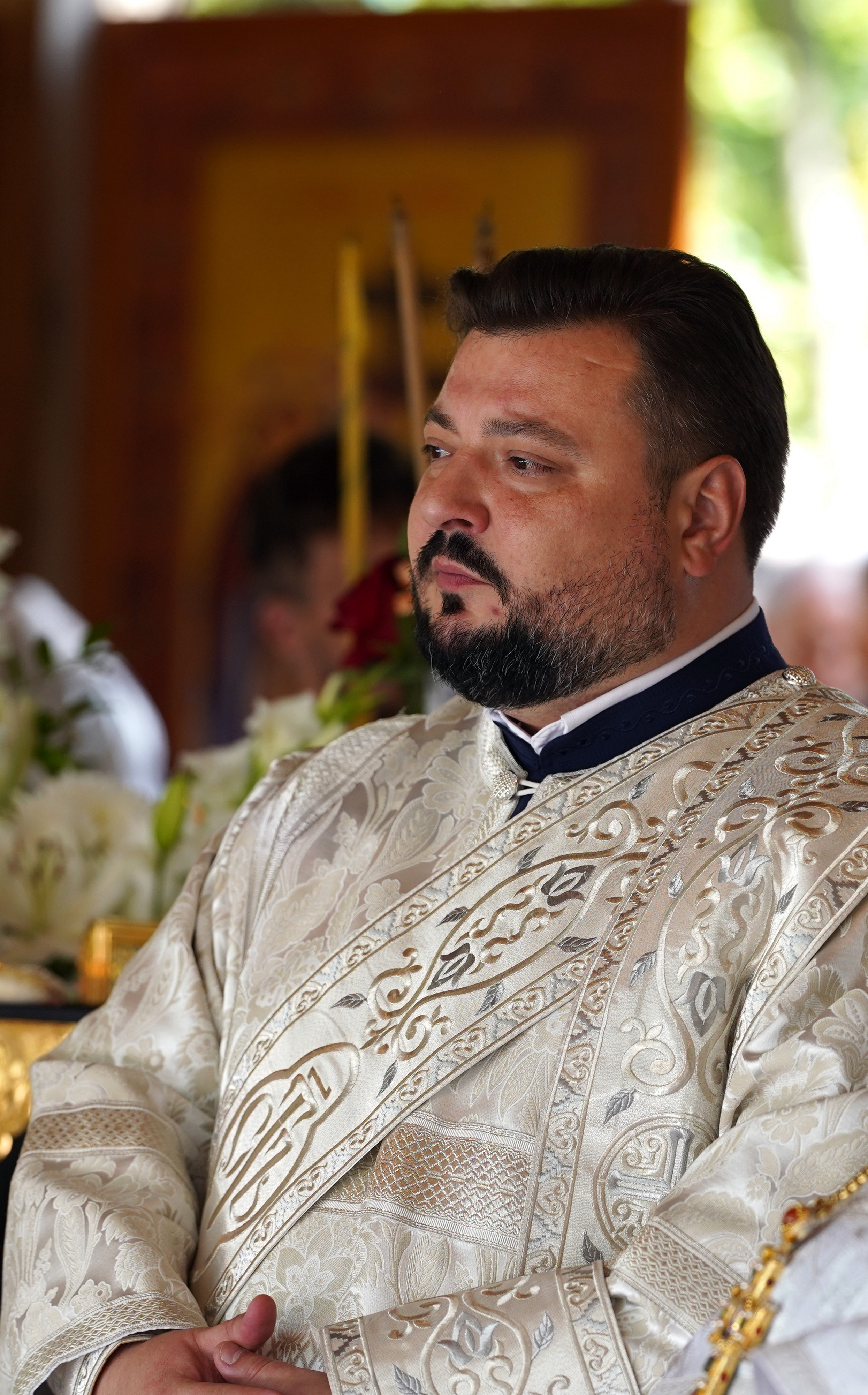 The main Divine Liturgy of Transfiruration feast in Grabarka Convent 