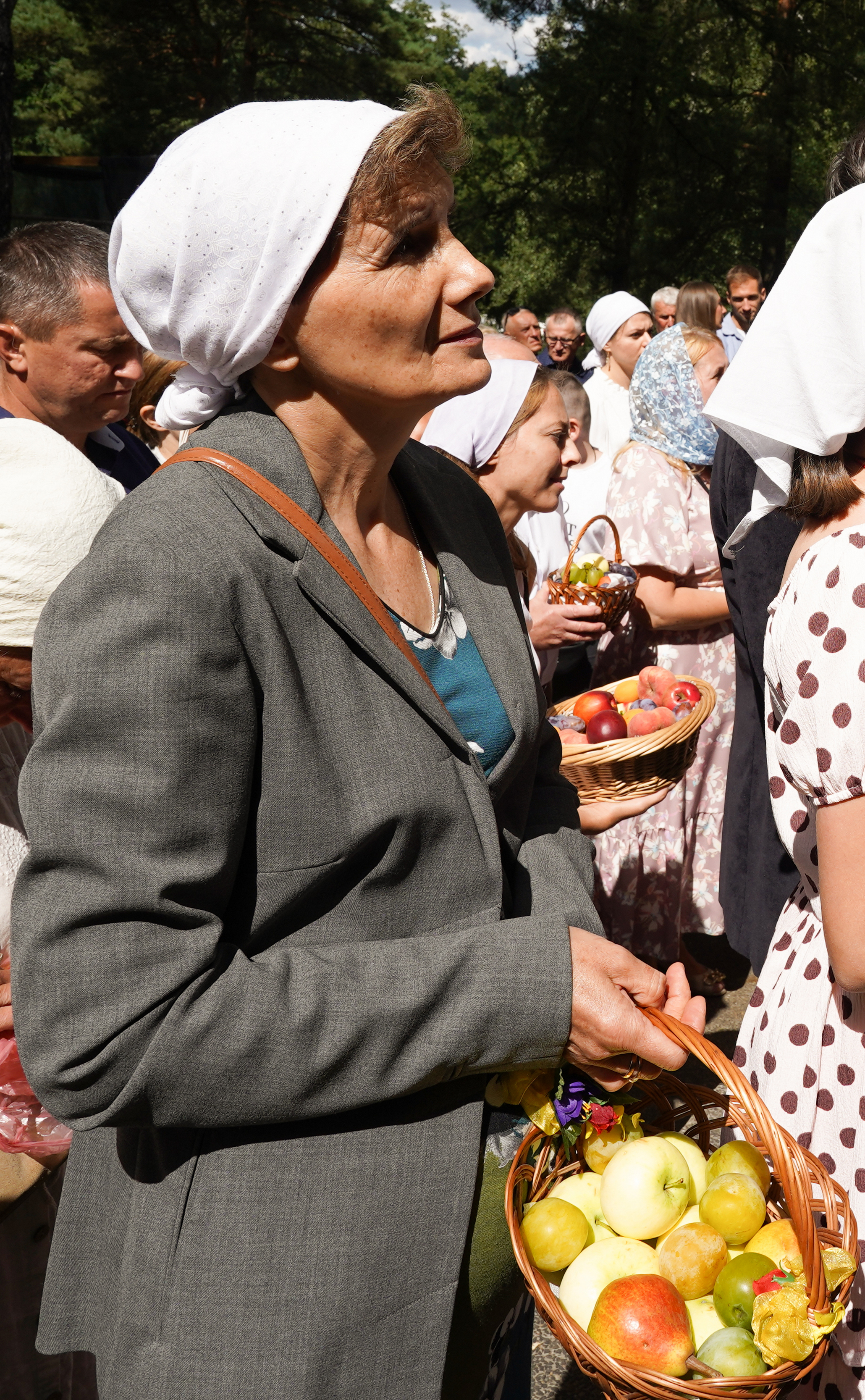 The main Divine Liturgy of Transfiruration feast in Grabarka Convent 
