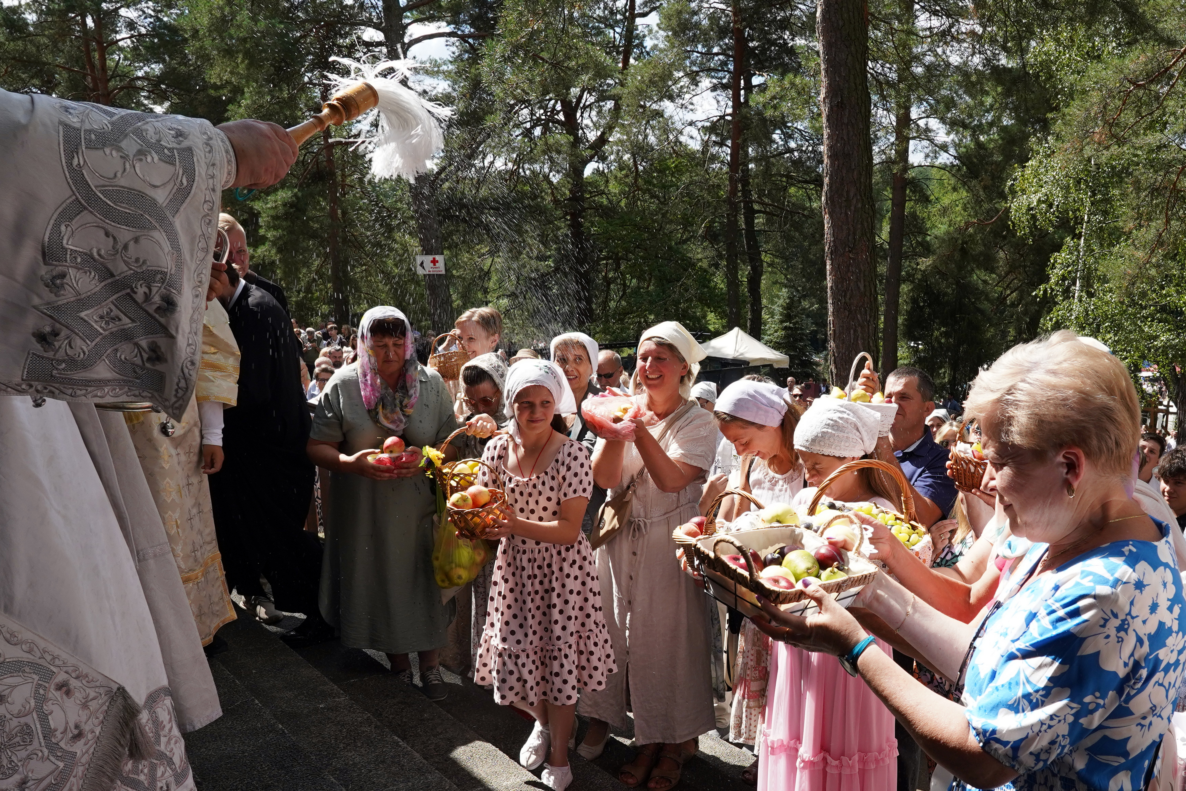The main Divine Liturgy of Transfiruration feast in Grabarka Convent 