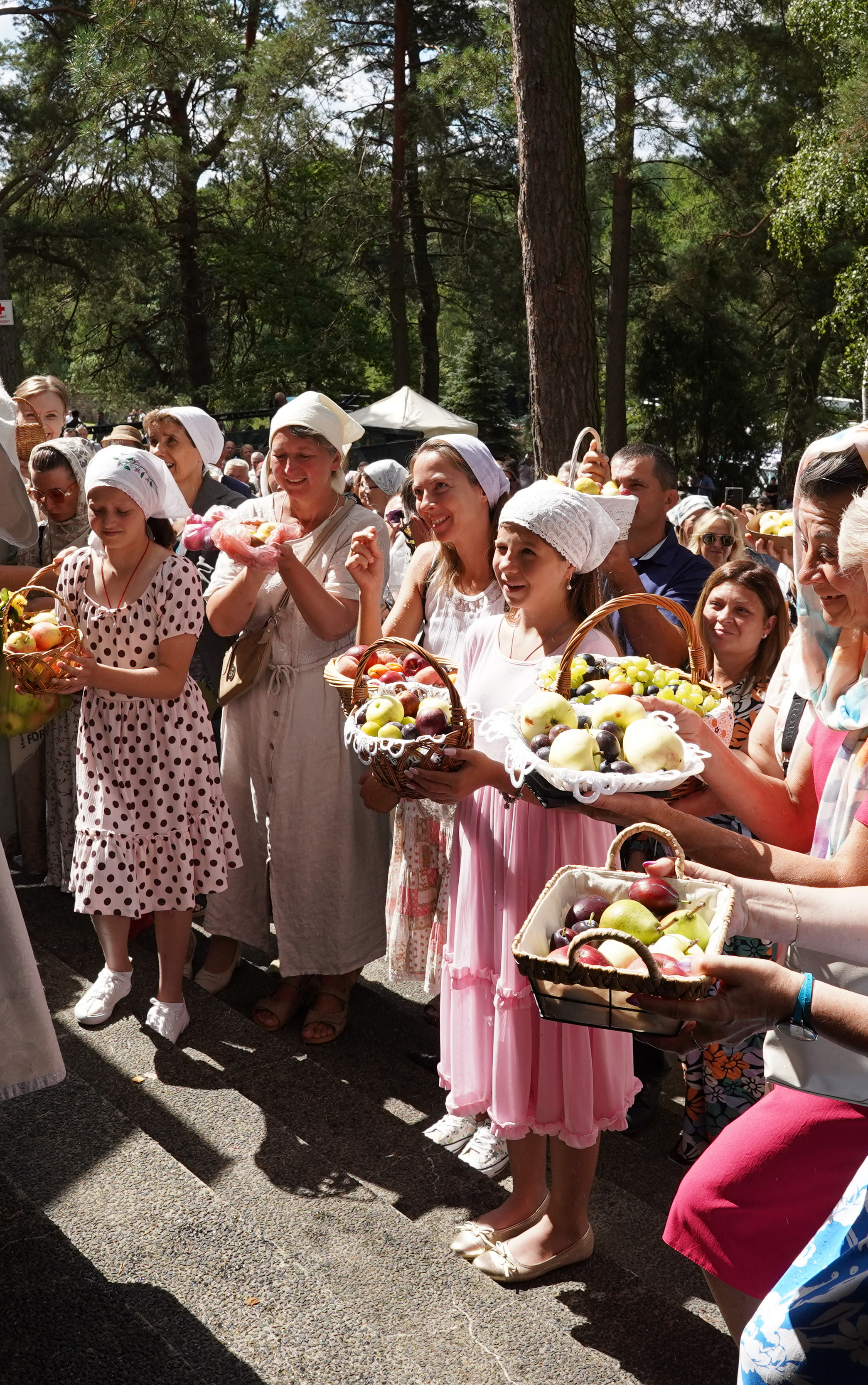The main Divine Liturgy of Transfiruration feast in Grabarka Convent 