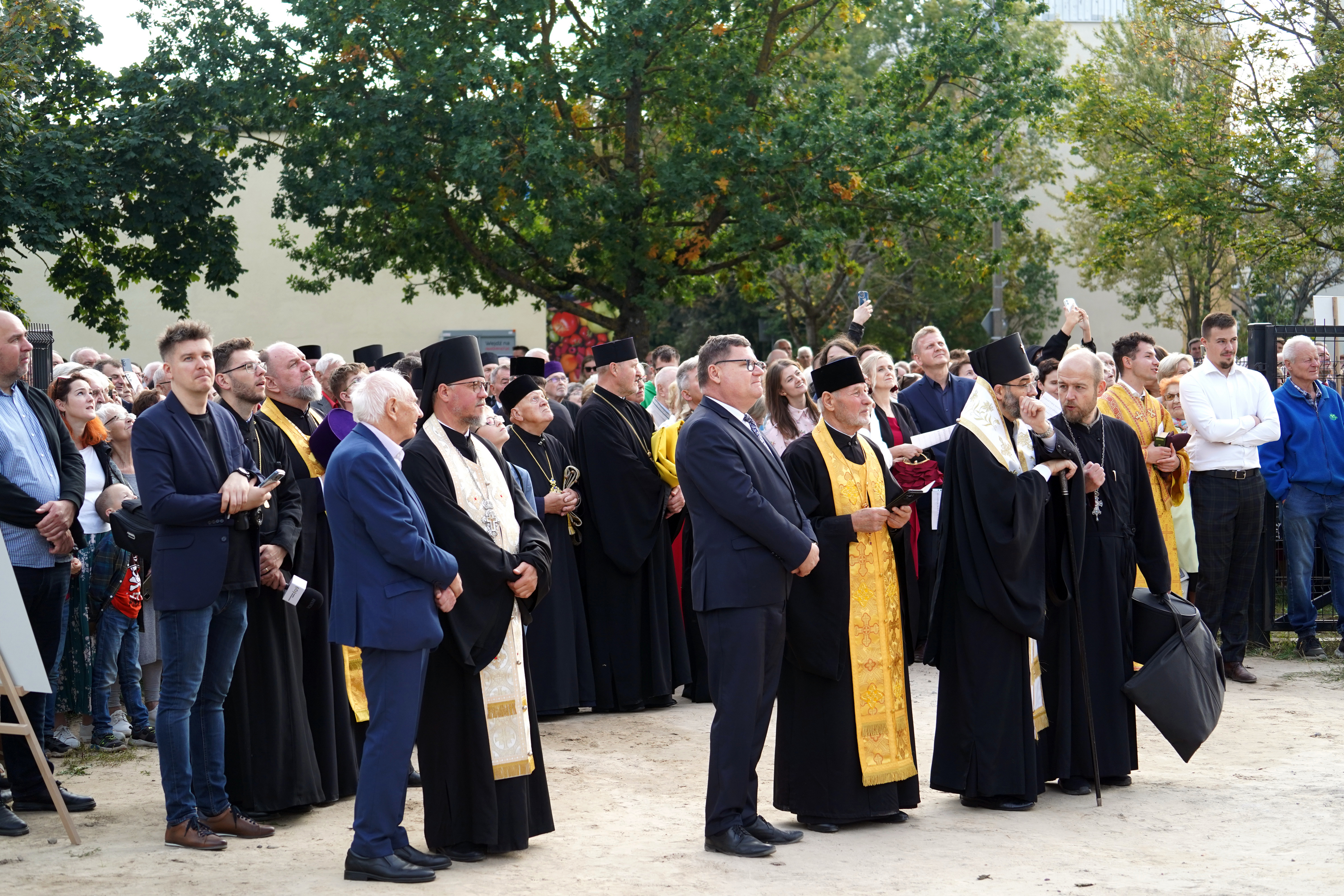 Ceremony of blessing the crosses for the Church of St. Athanasius of Brest in Białystok 