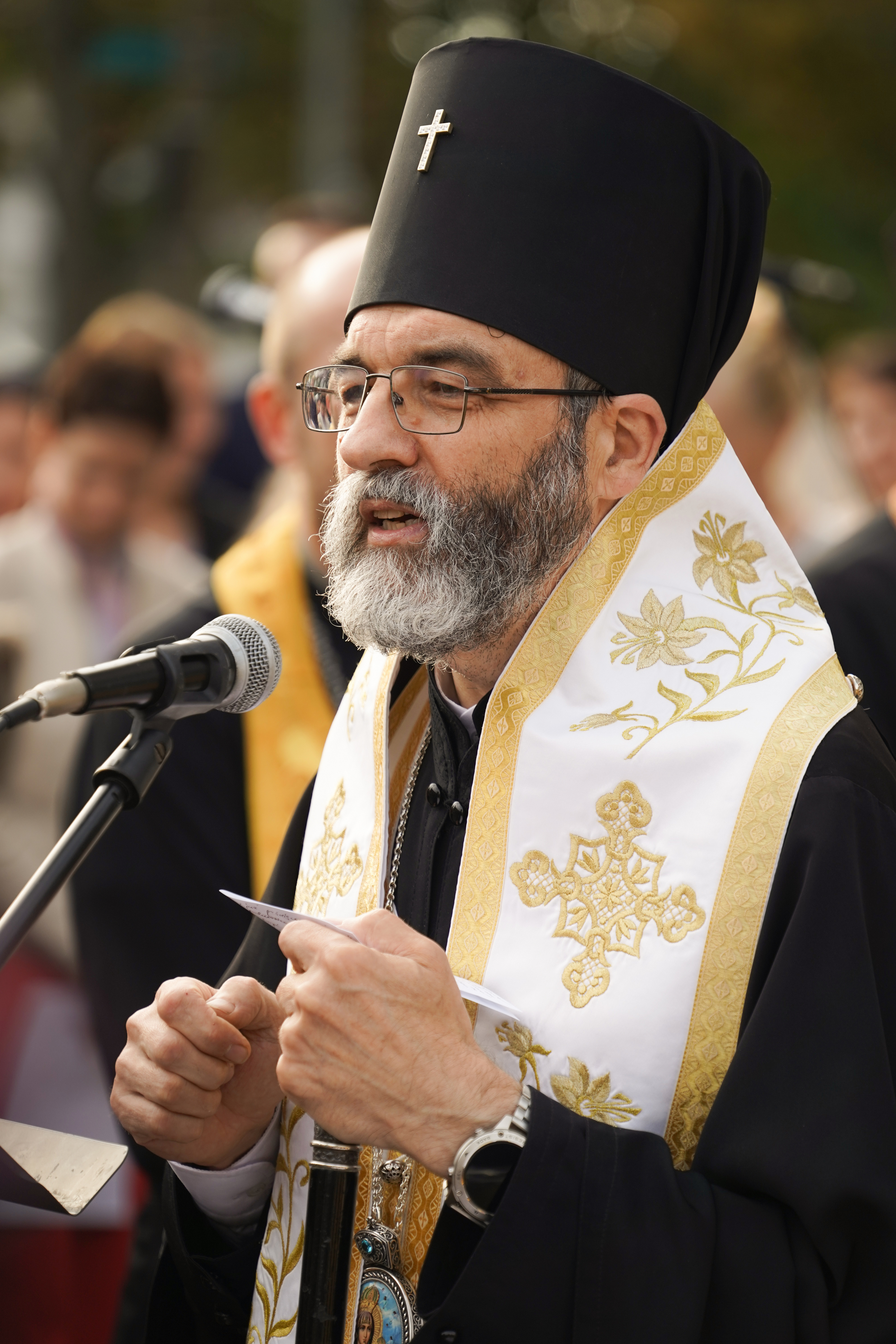 Ceremony of blessing the crosses for the Church of St. Athanasius of Brest in Białystok