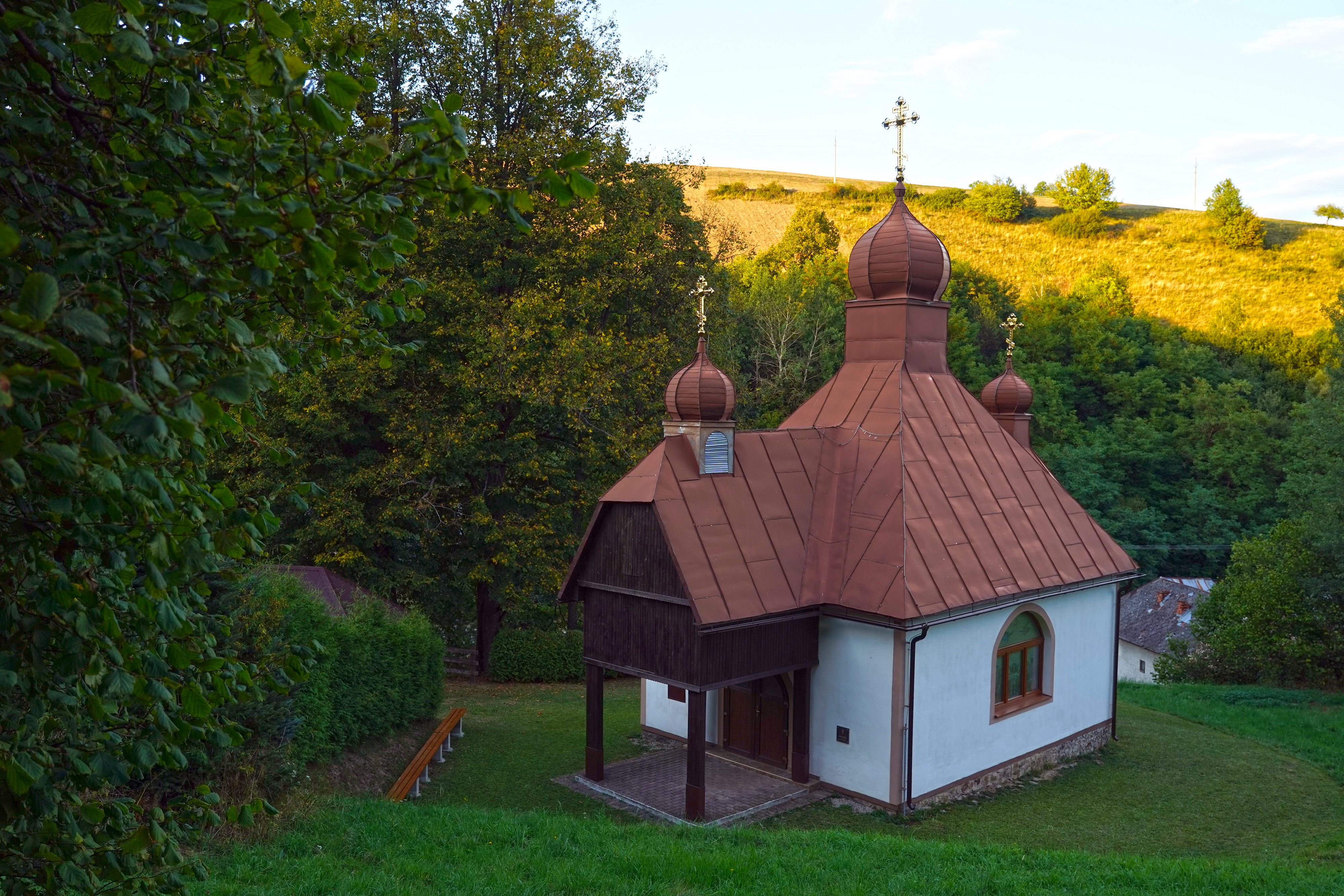 The Dormition Orthodox church in Príslop village