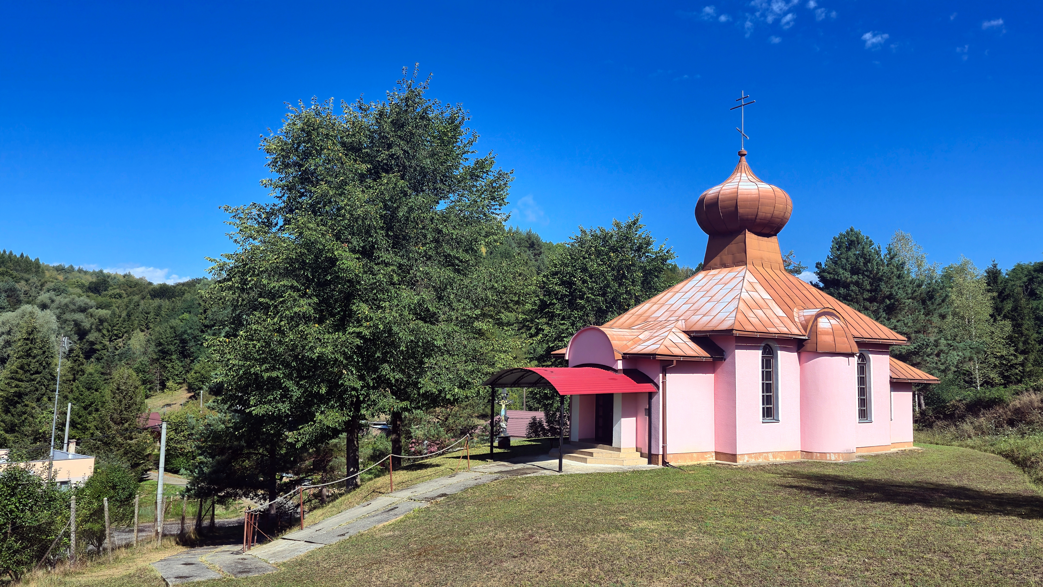 The All Saints Orthodox church in Brezovec village