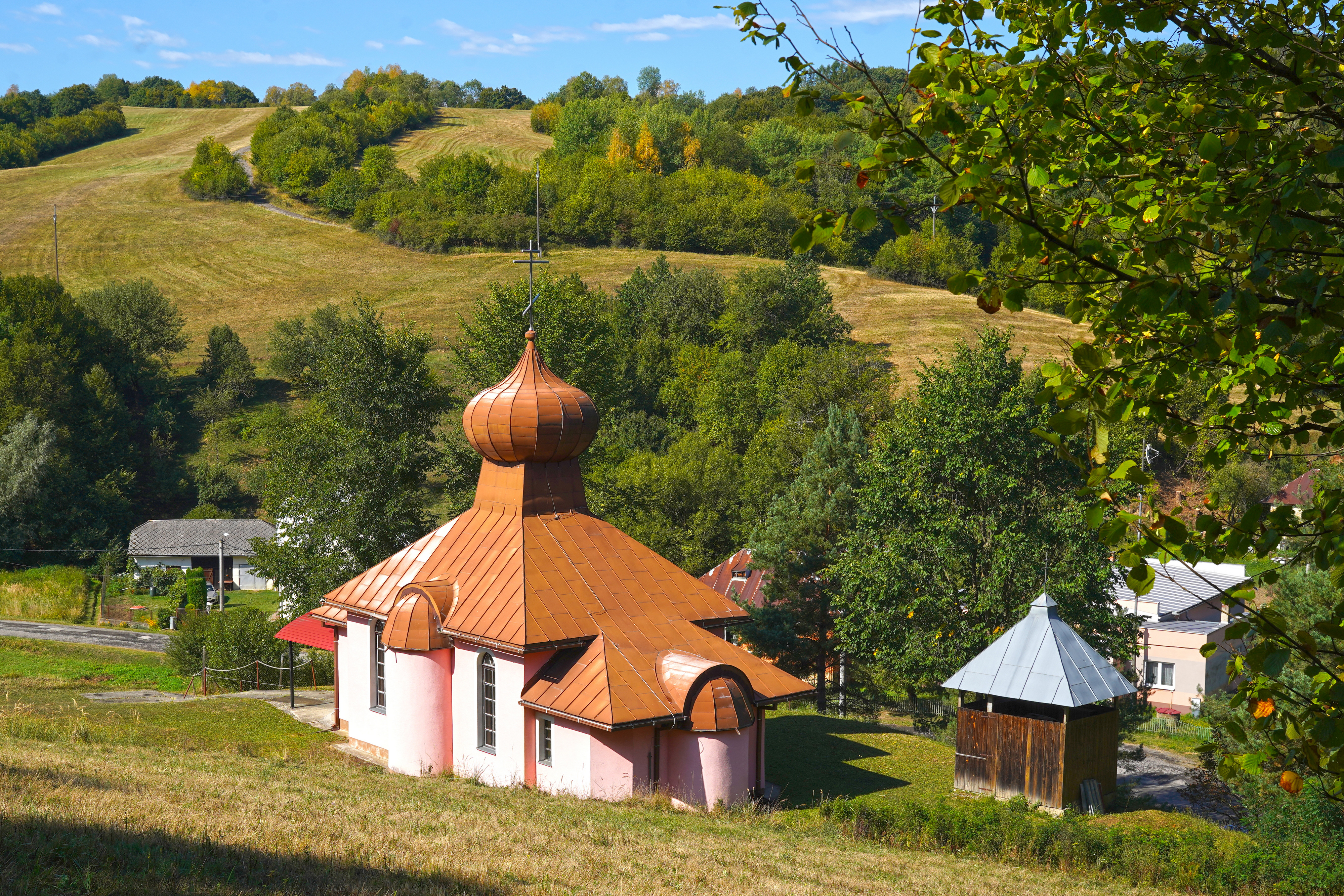 The All Saints Orthodox church in Brezovec village