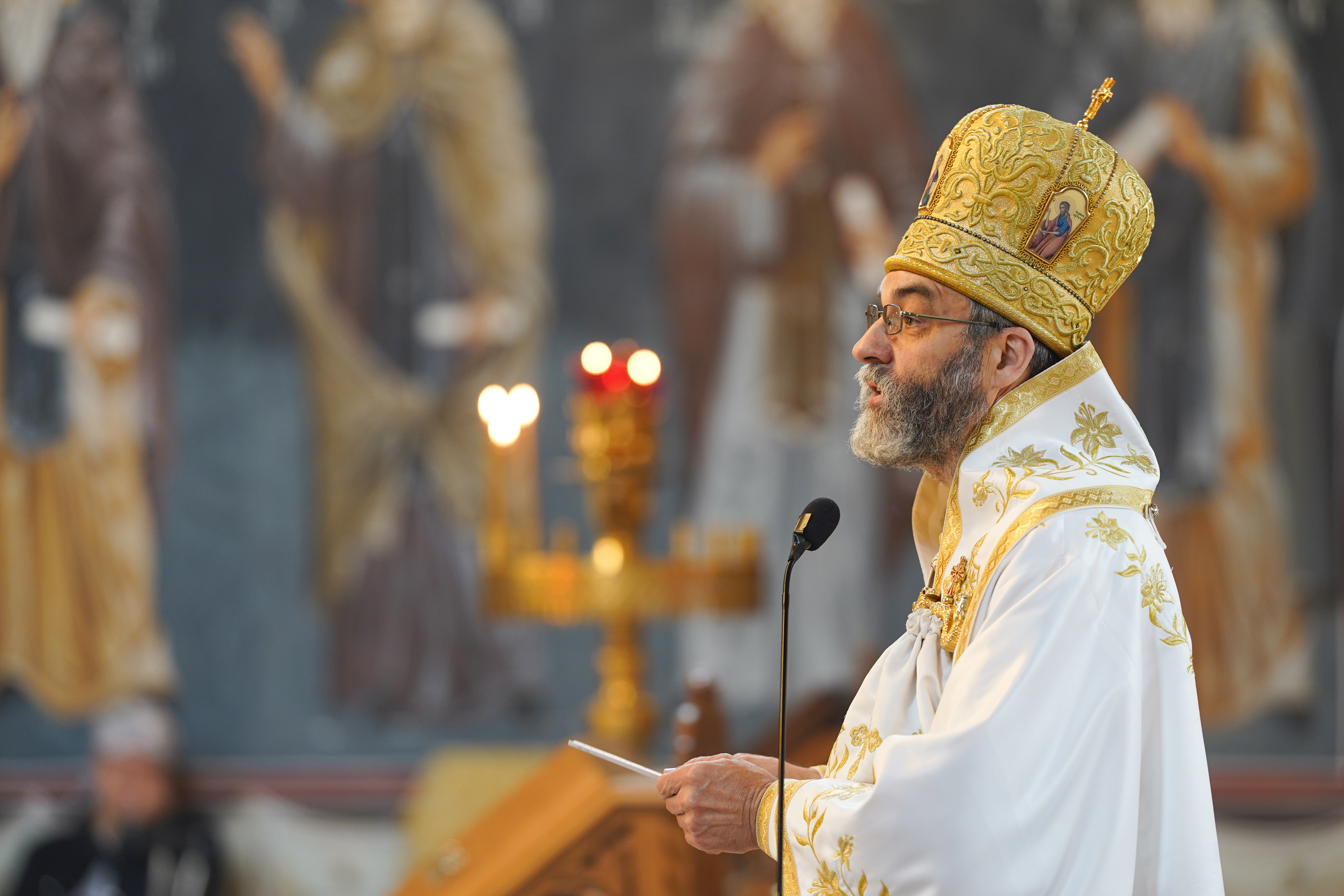 Metropolitan Joanikije of Montenegro and Littoral in Supraśl Monastery - Divine Liturgy