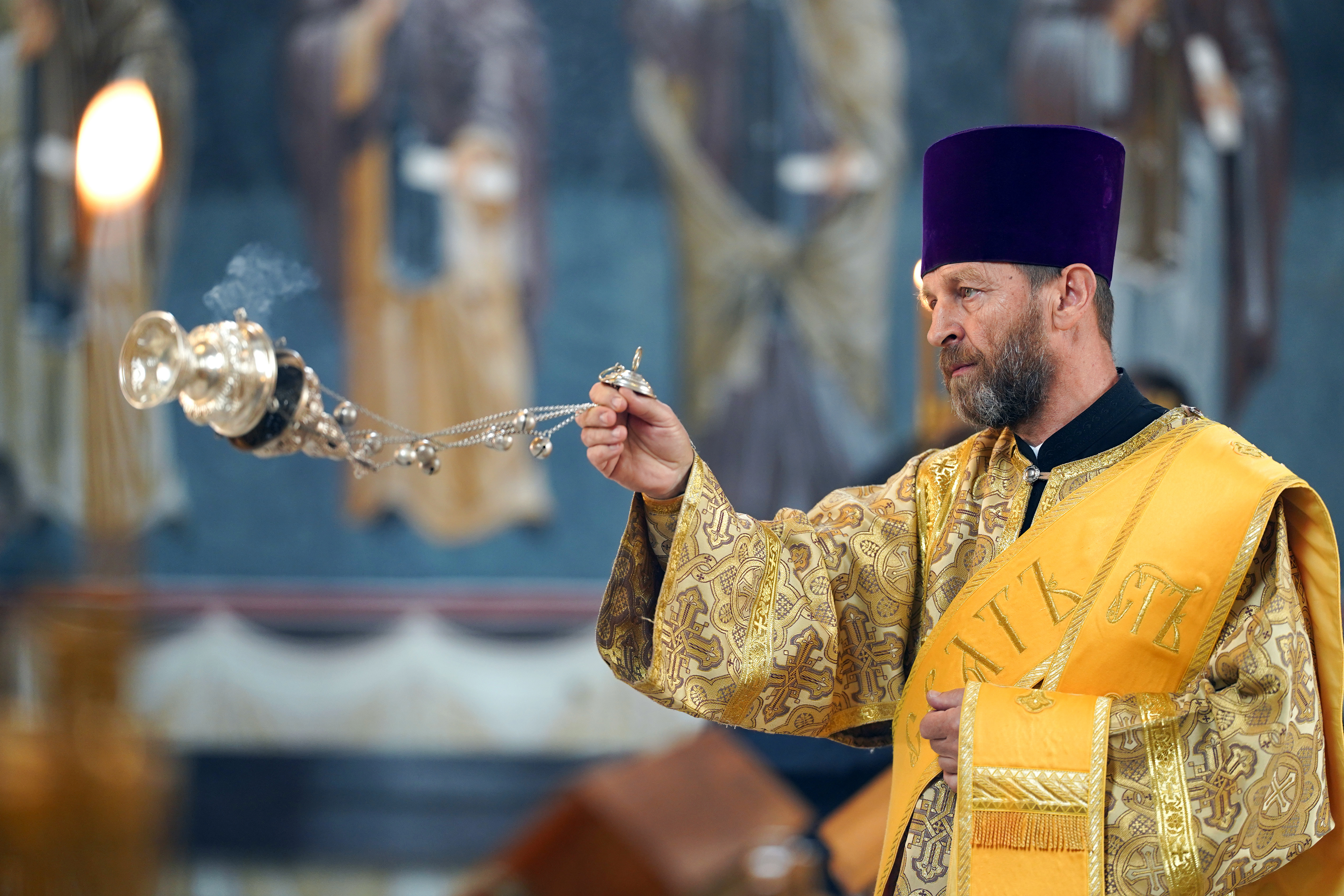 Metropolitan Joanikije of Montenegro and Littoral in Supraśl Monastery - Divine Liturgy 
