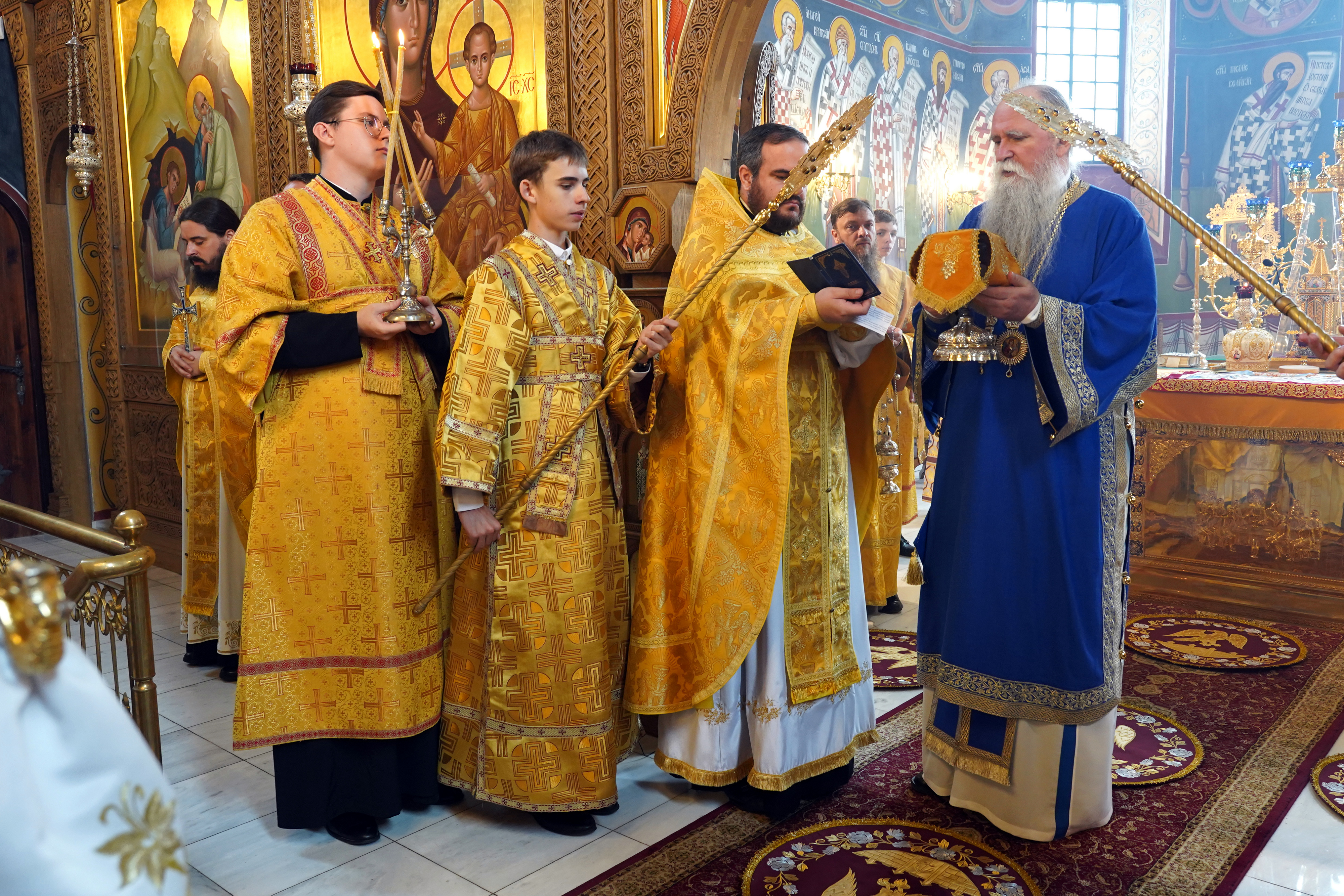 Metropolitan Joanikije of Montenegro and Littoral in Supraśl Monastery - Divine Liturgy