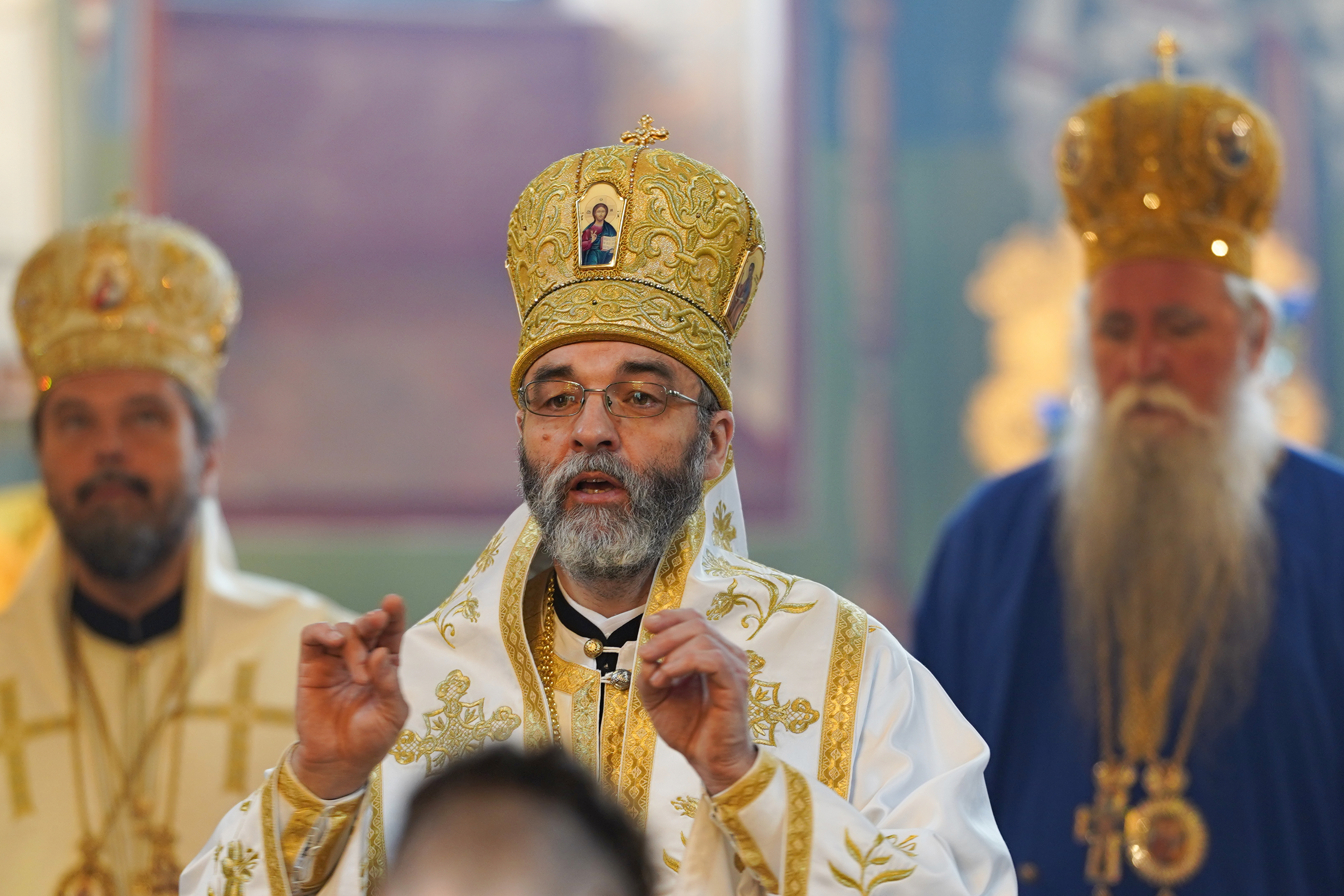 Metropolitan Joanikije of Montenegro and Littoral in Supraśl Monastery - Divine Liturgy